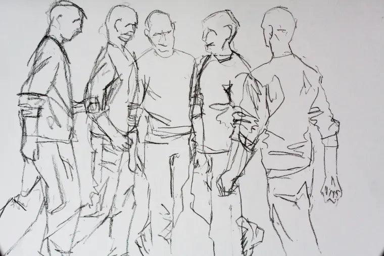 speed sketching techniques finished sketch  Sketches of people, Sketching  techniques, Human figure sketches