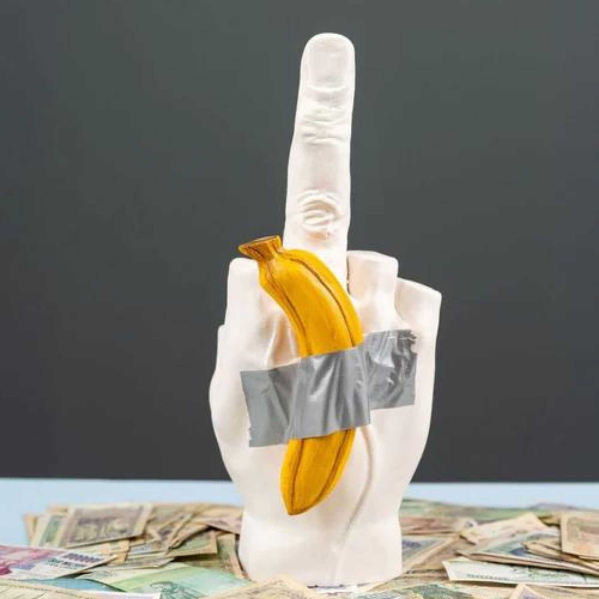 Banana Grab: The Banksy Sculpture with Hand