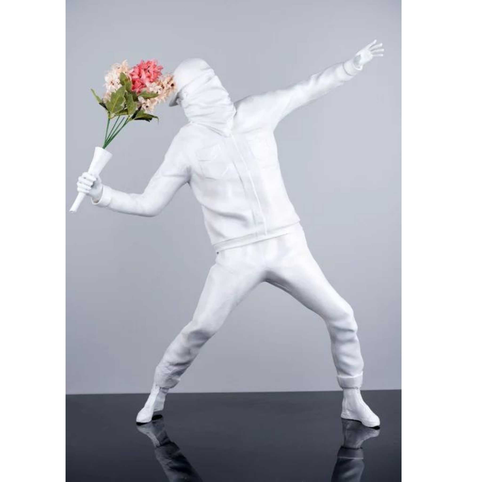 Flower Power: The Banksy Sculpture with Throwing Man