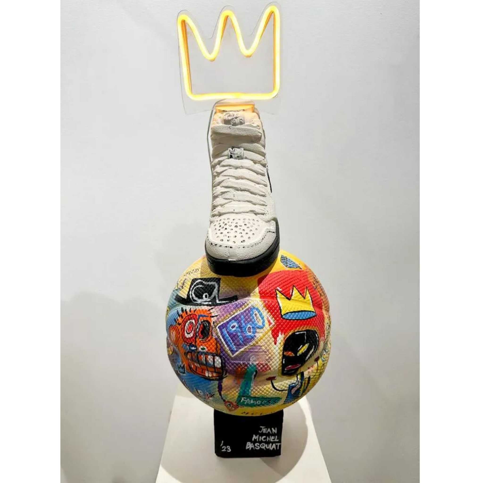 Lighted Nike & Basquiat