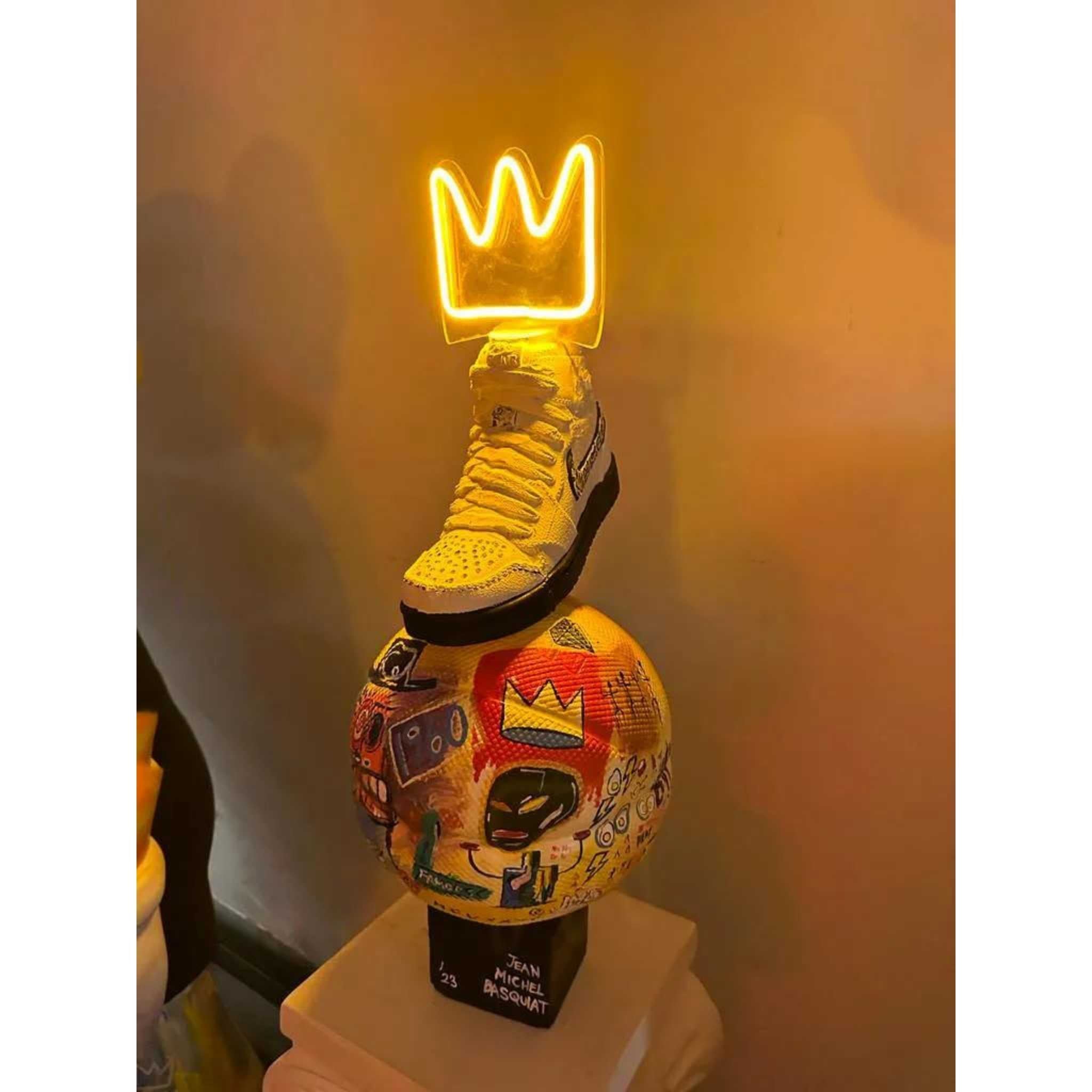 Lighted Nike & Basquiat