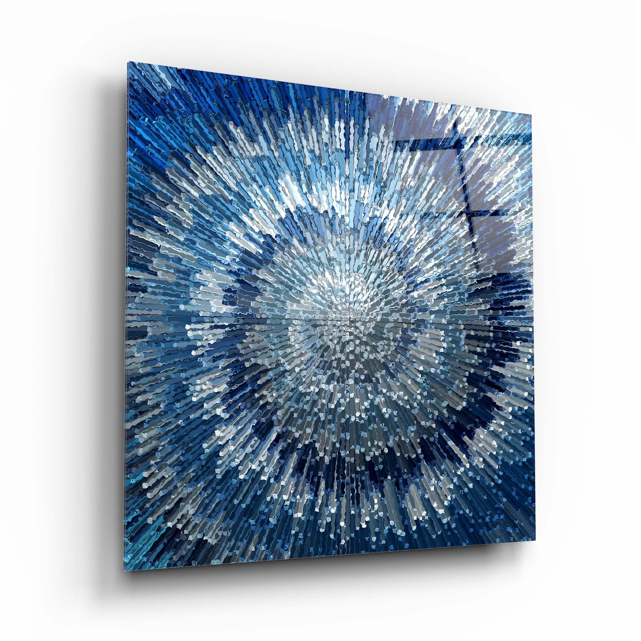 Abstract Blue Glass Wall Art 2 - Artchi