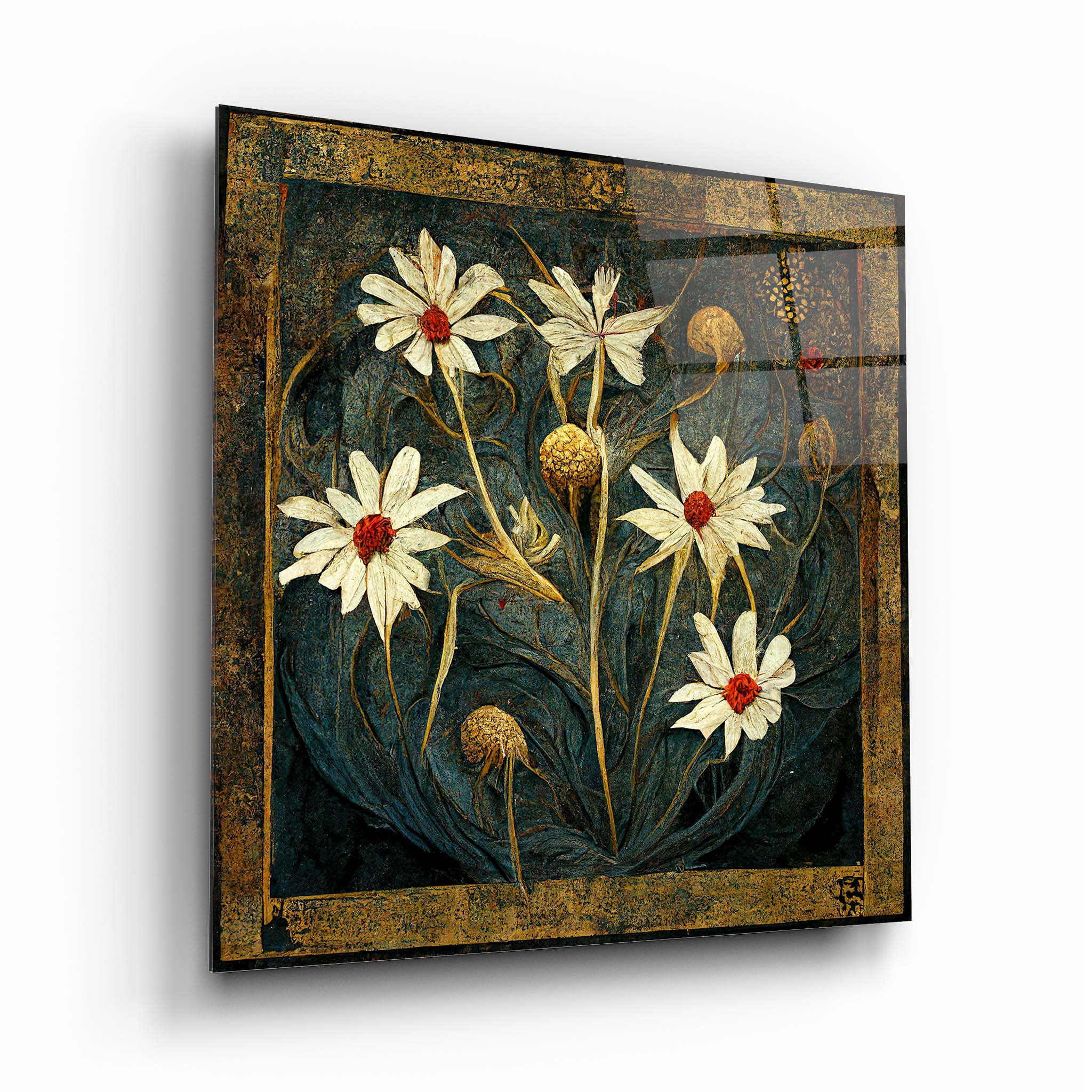 Flower Glass Wall Art 15