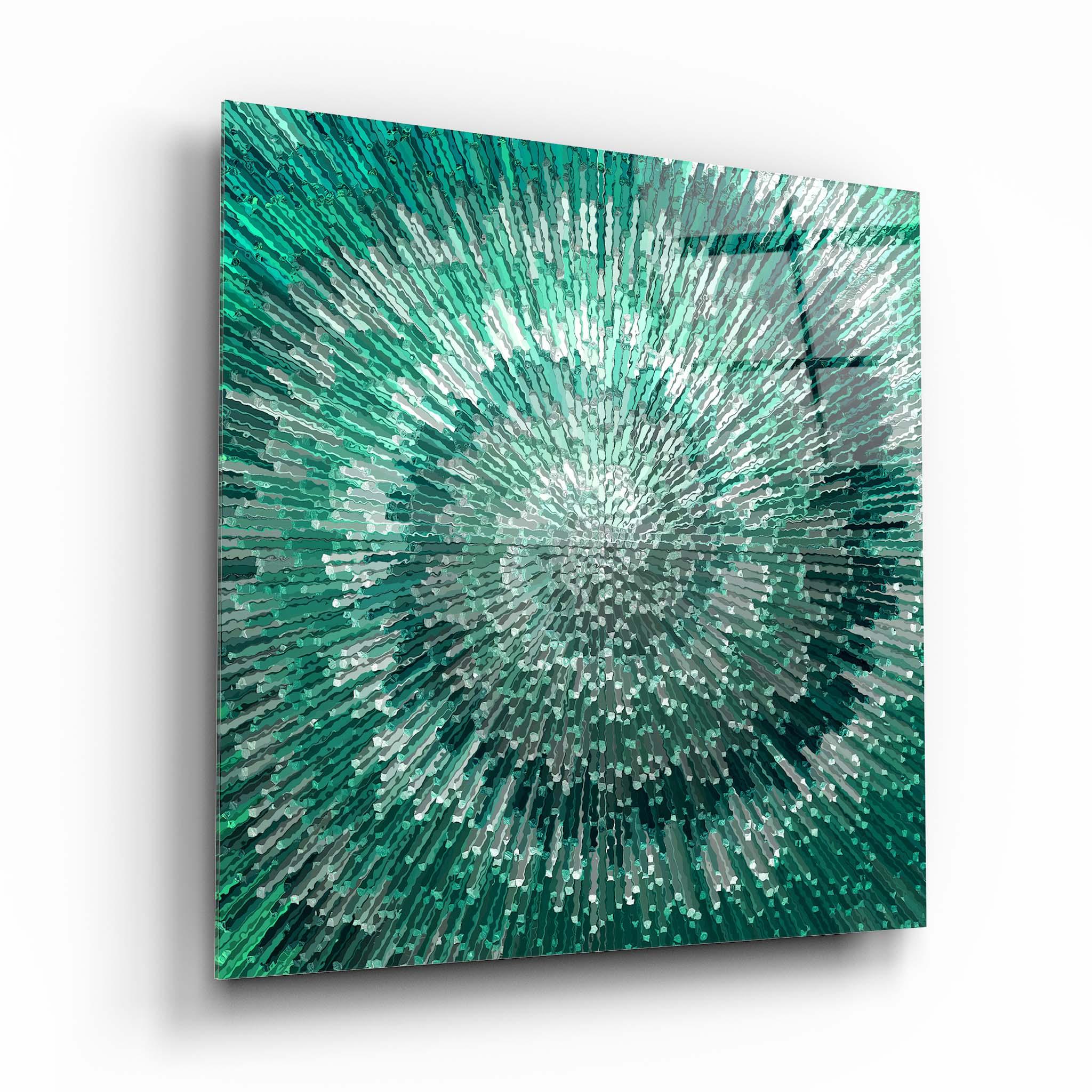 Abstract Green Glass Wall Art - Artchi