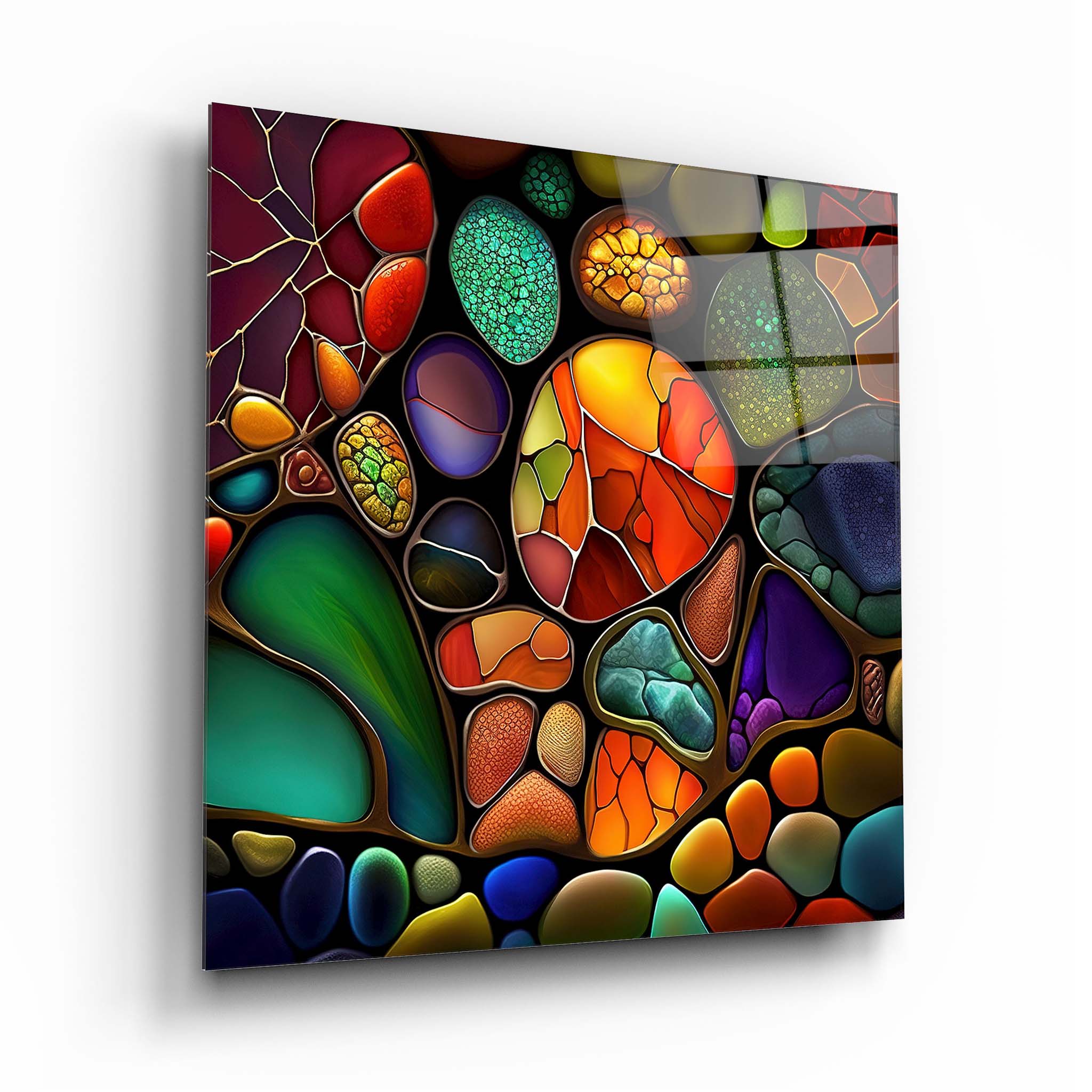 Colored Stained Glass Wall Art Table 2