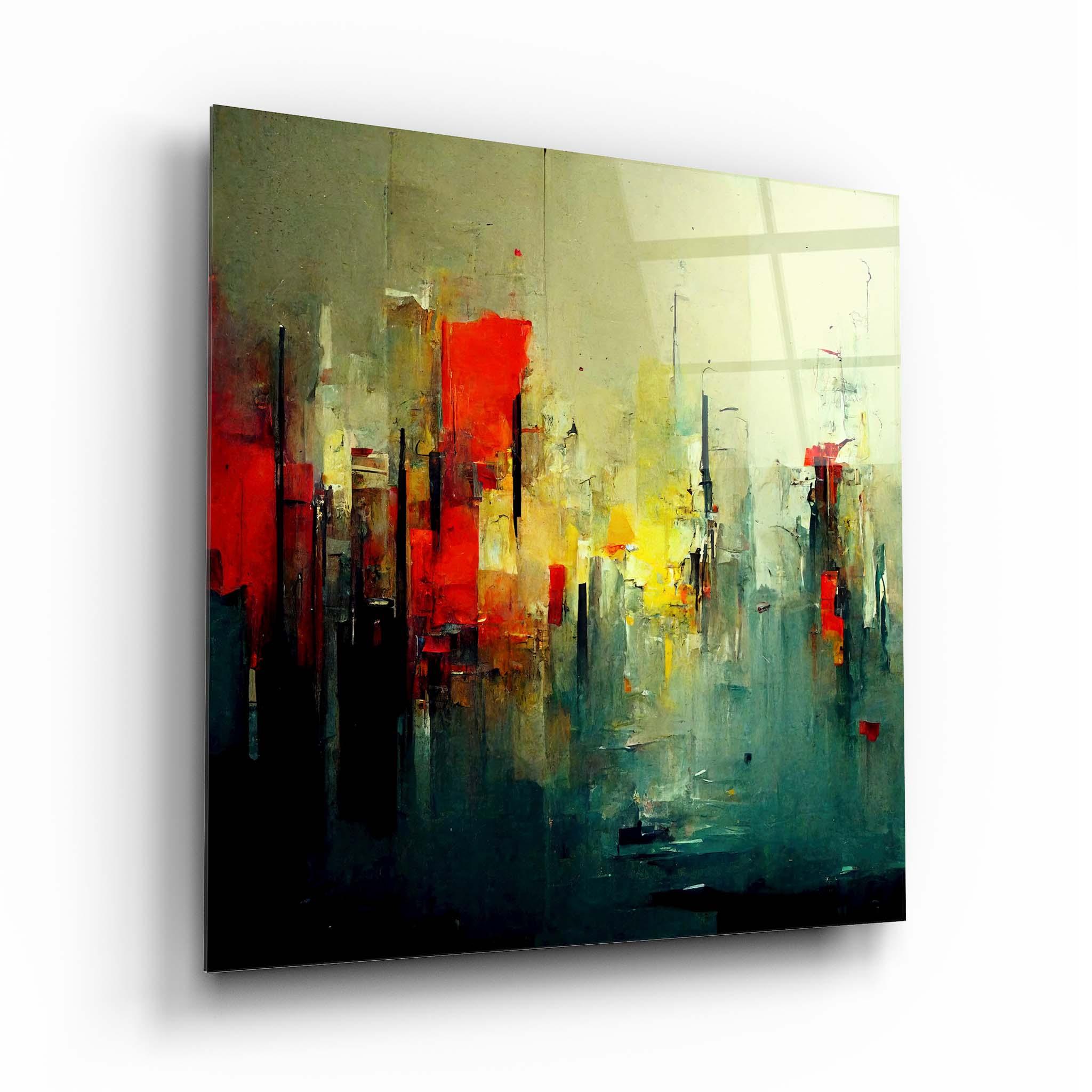 Abstract Colored Glass Wall Art 3 - Artchi