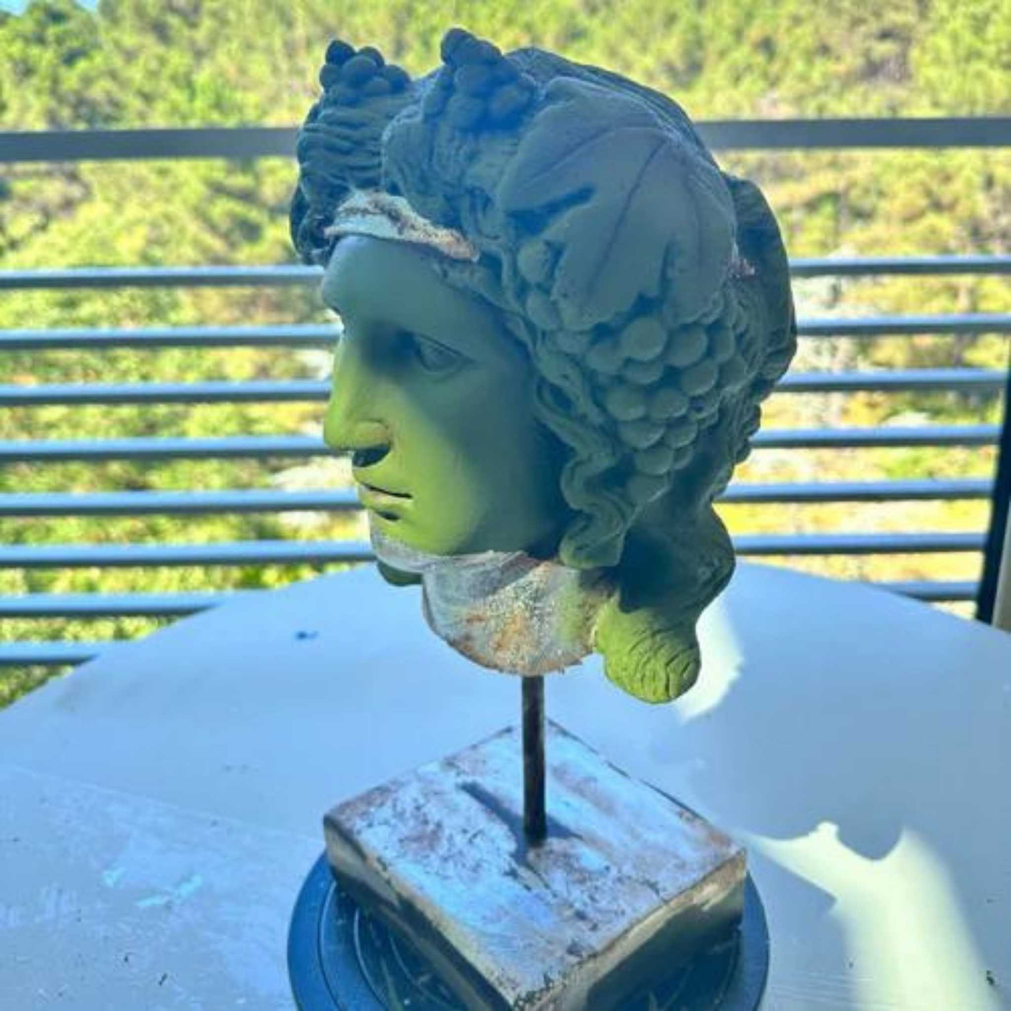 Nature's Dionysus: The Green Serenity Bust