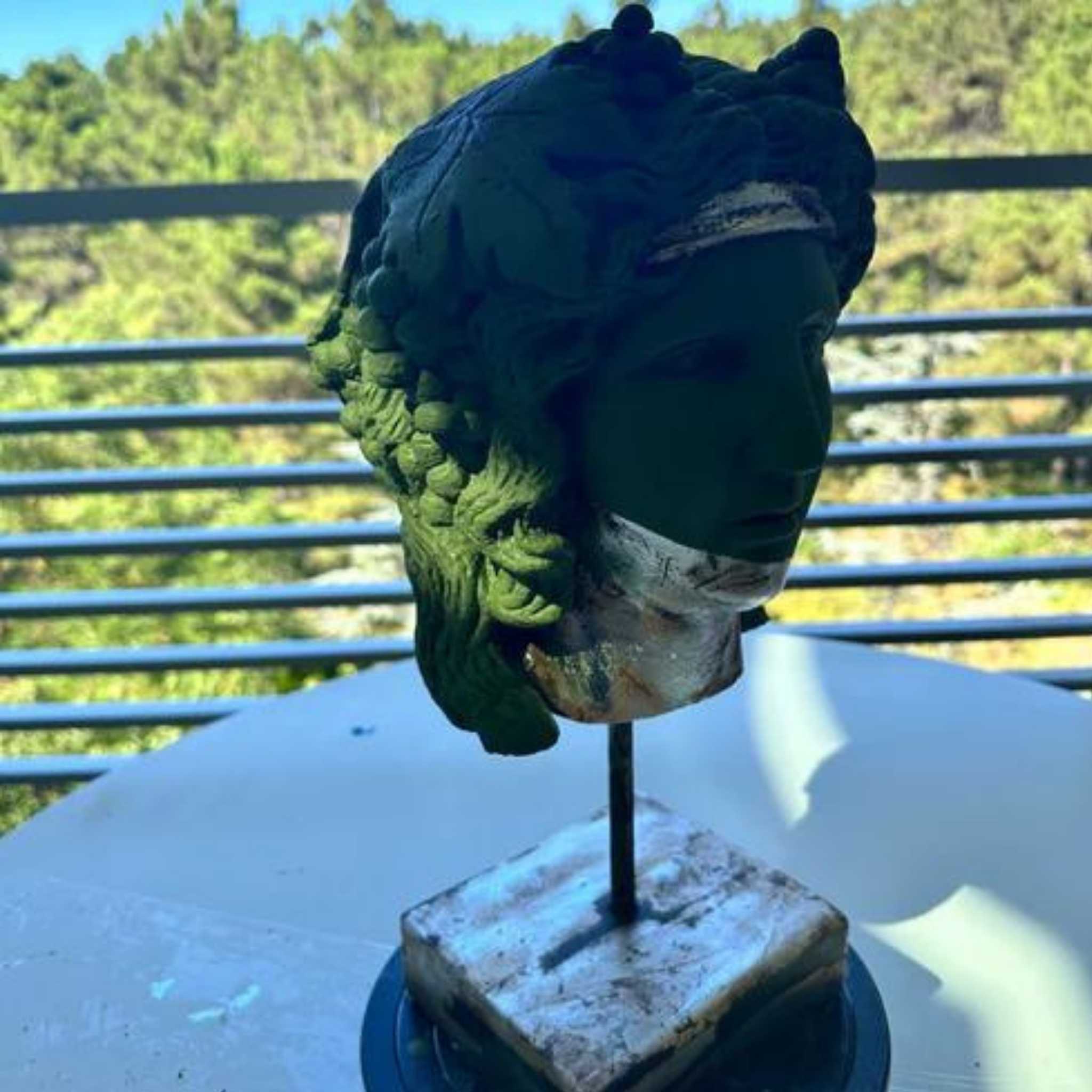 Nature's Dionysus: The Green Serenity Bust