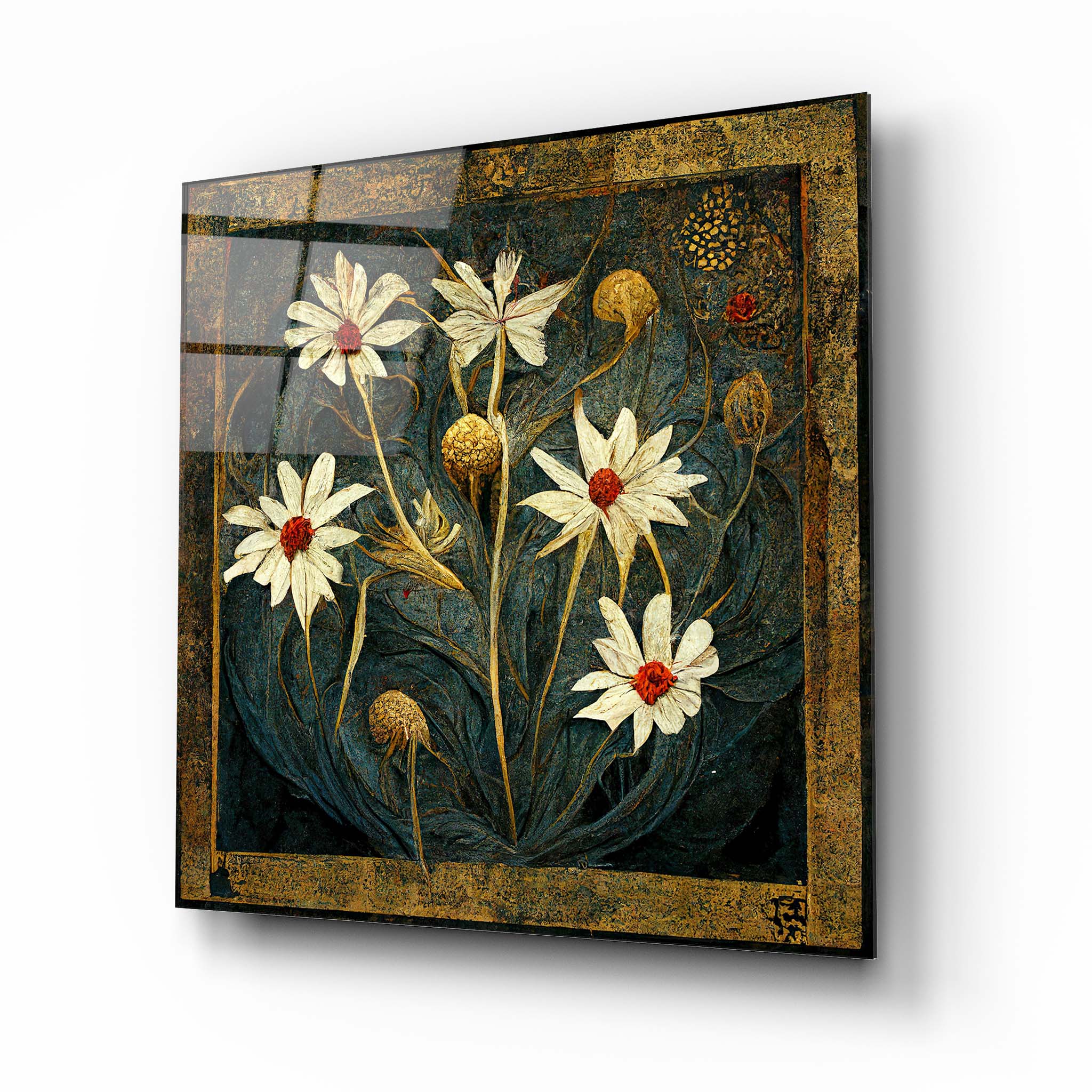 Flower Glass Wall Art 15