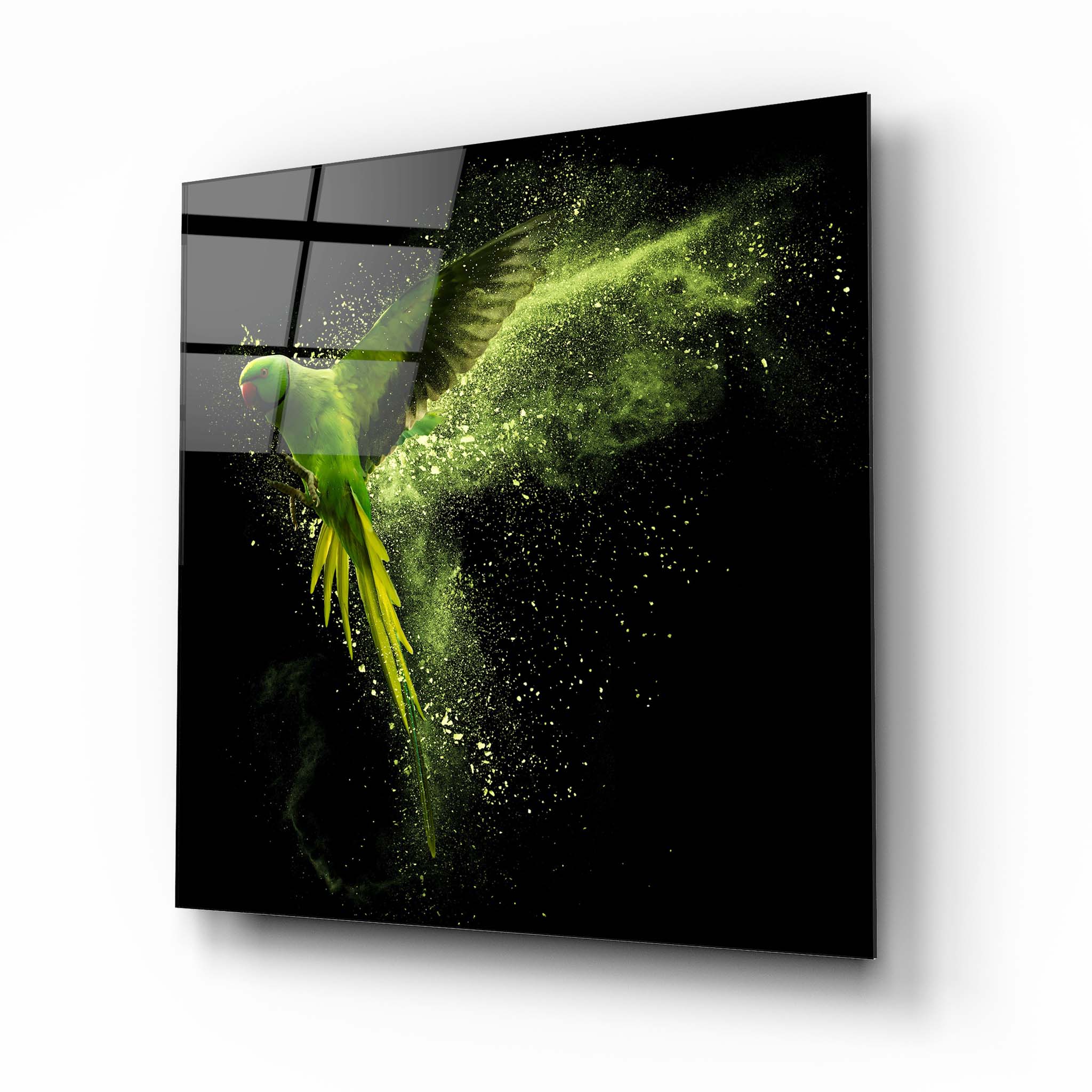 Parrot Glass Wall Art