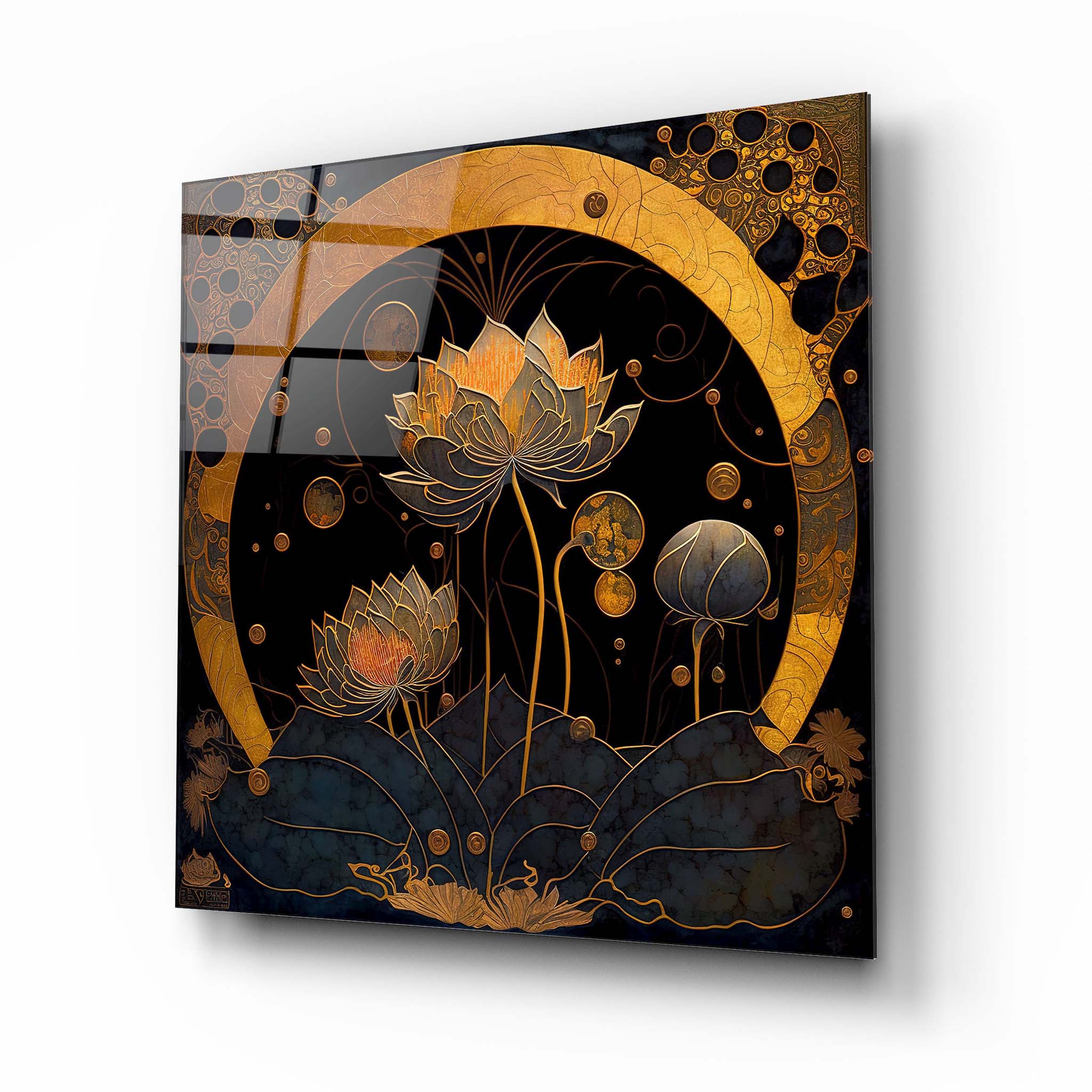 Flower Glass Wall Art 12