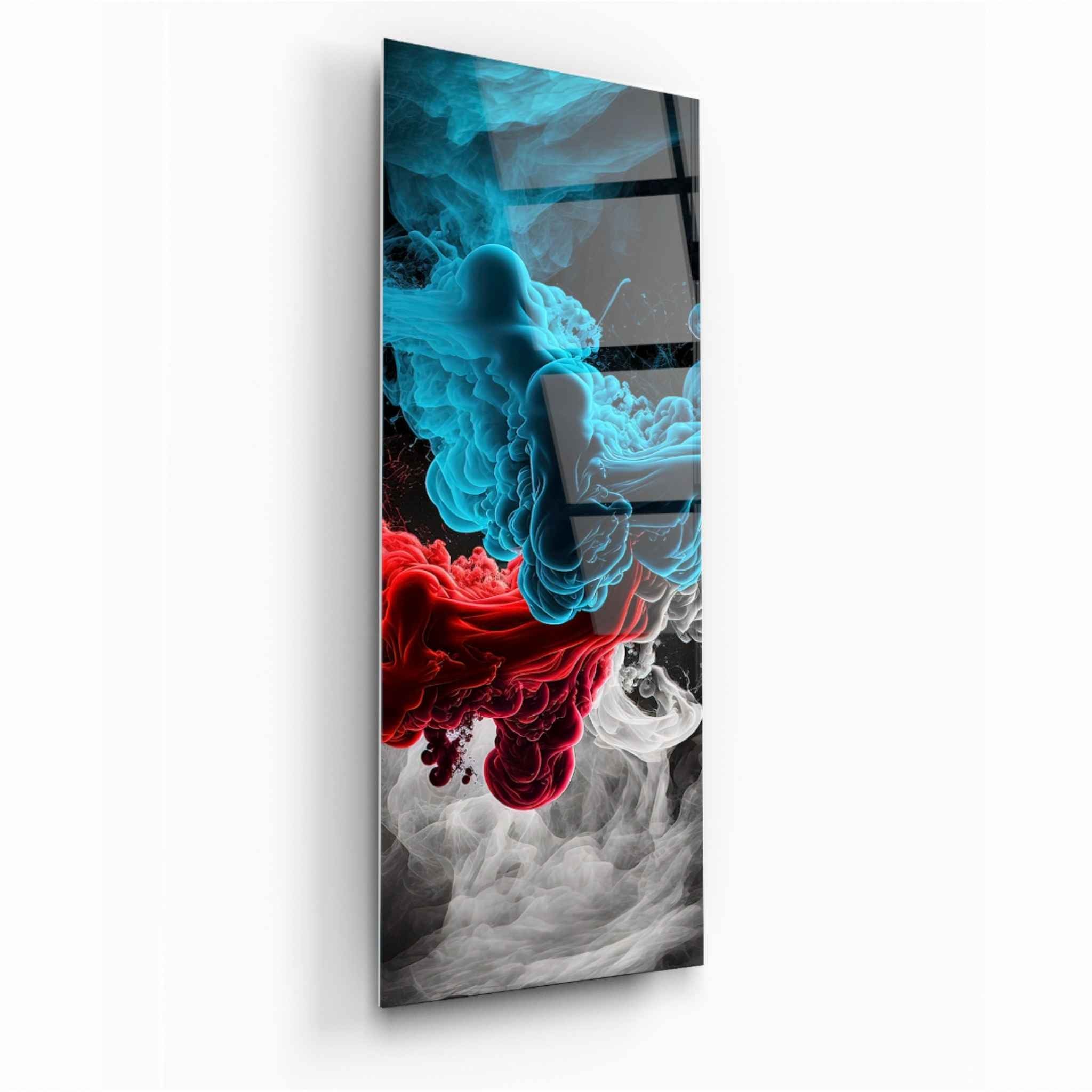 Colourful Clouds Glass Wall Art
