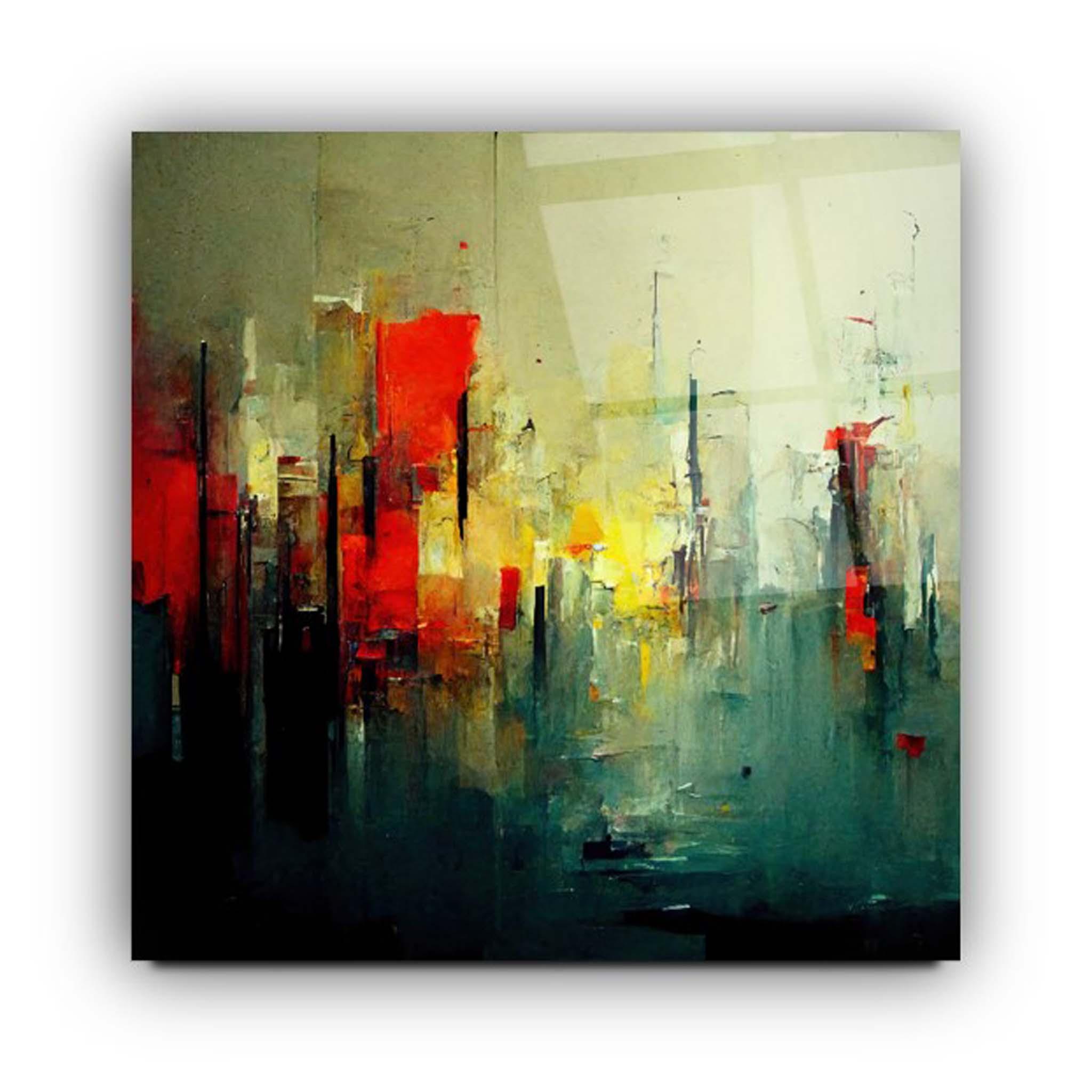 Abstract Colored Glass Wall Art 3 - Artchi