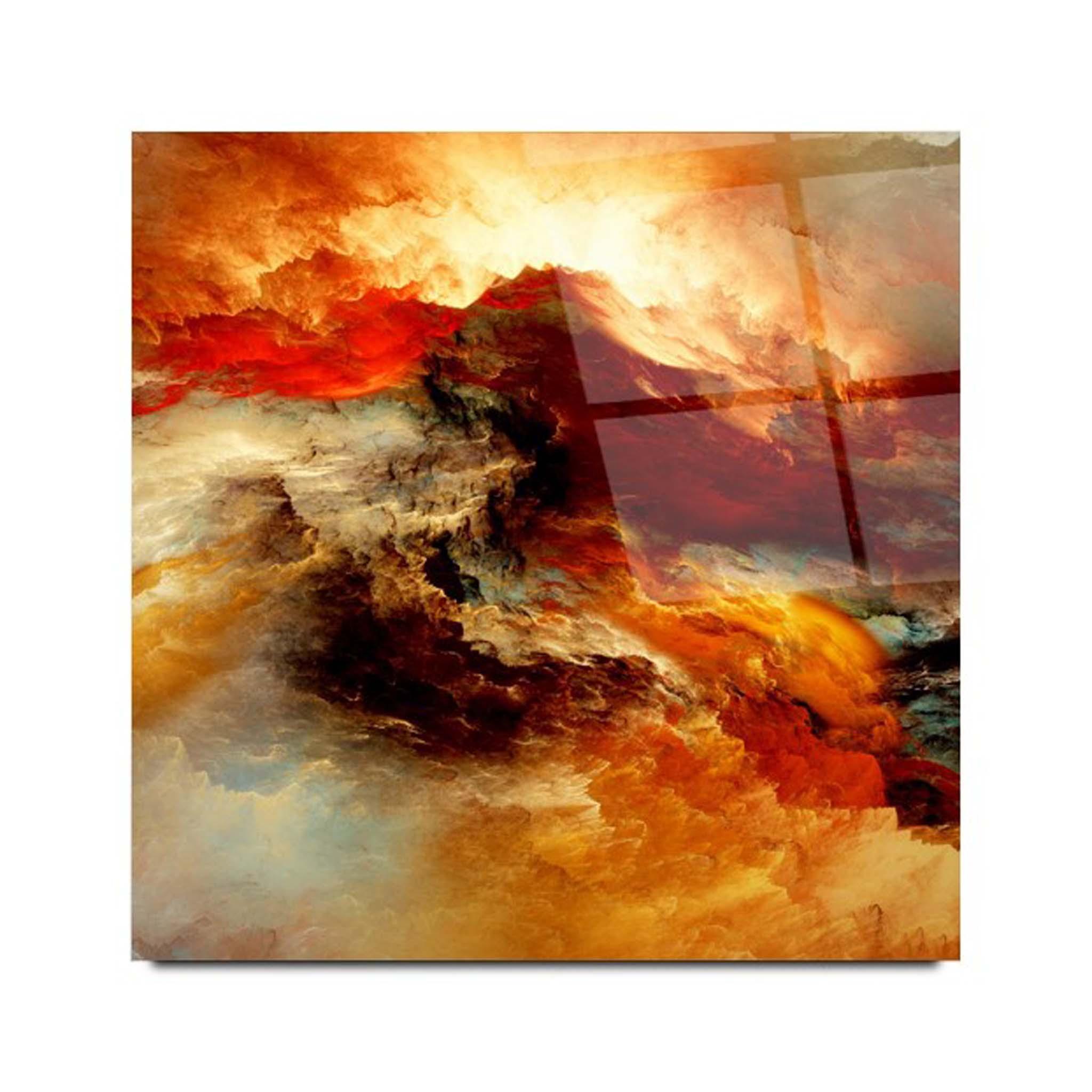 Abstract Glass Wall Art 8 - Artchi