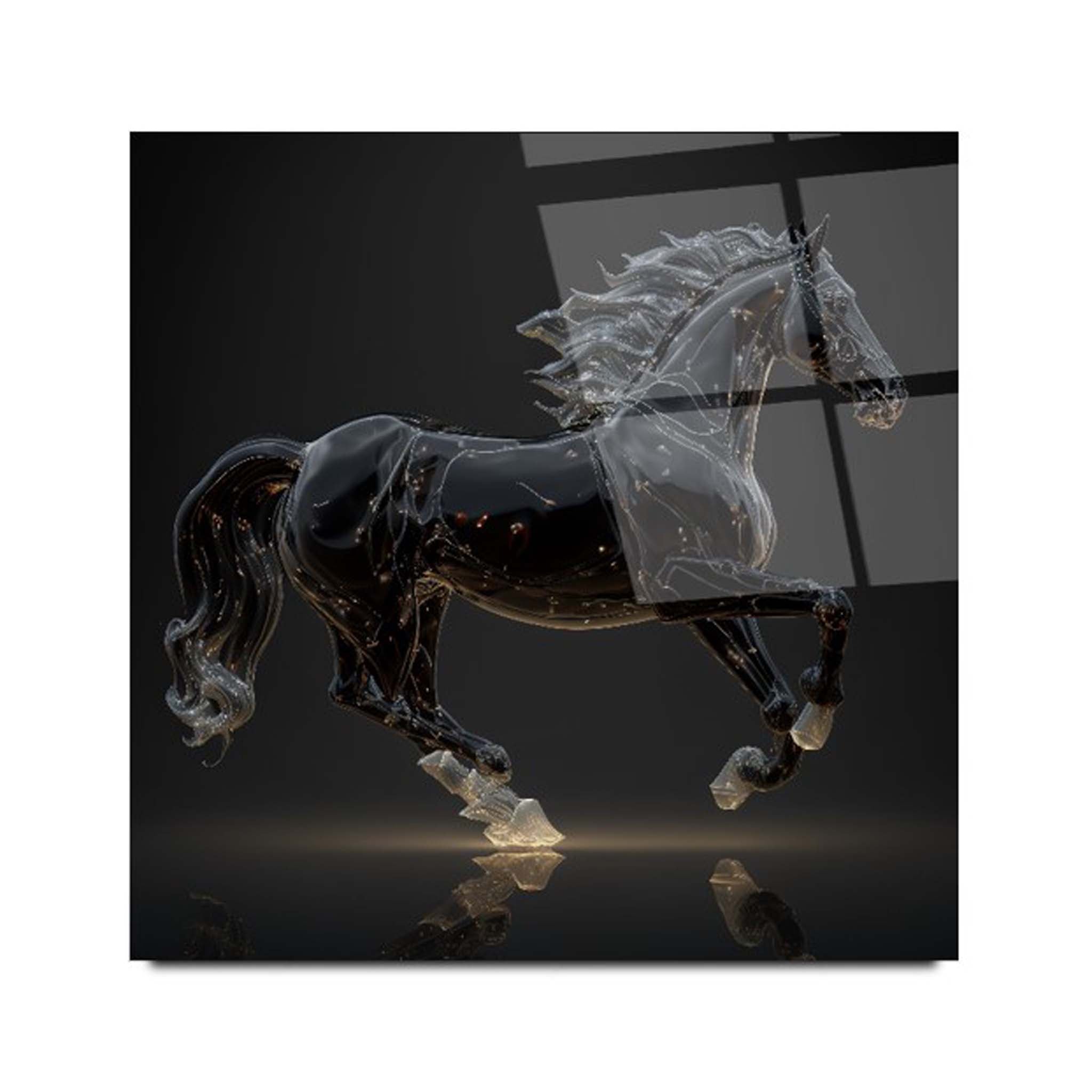 Horse Glass Wall Art