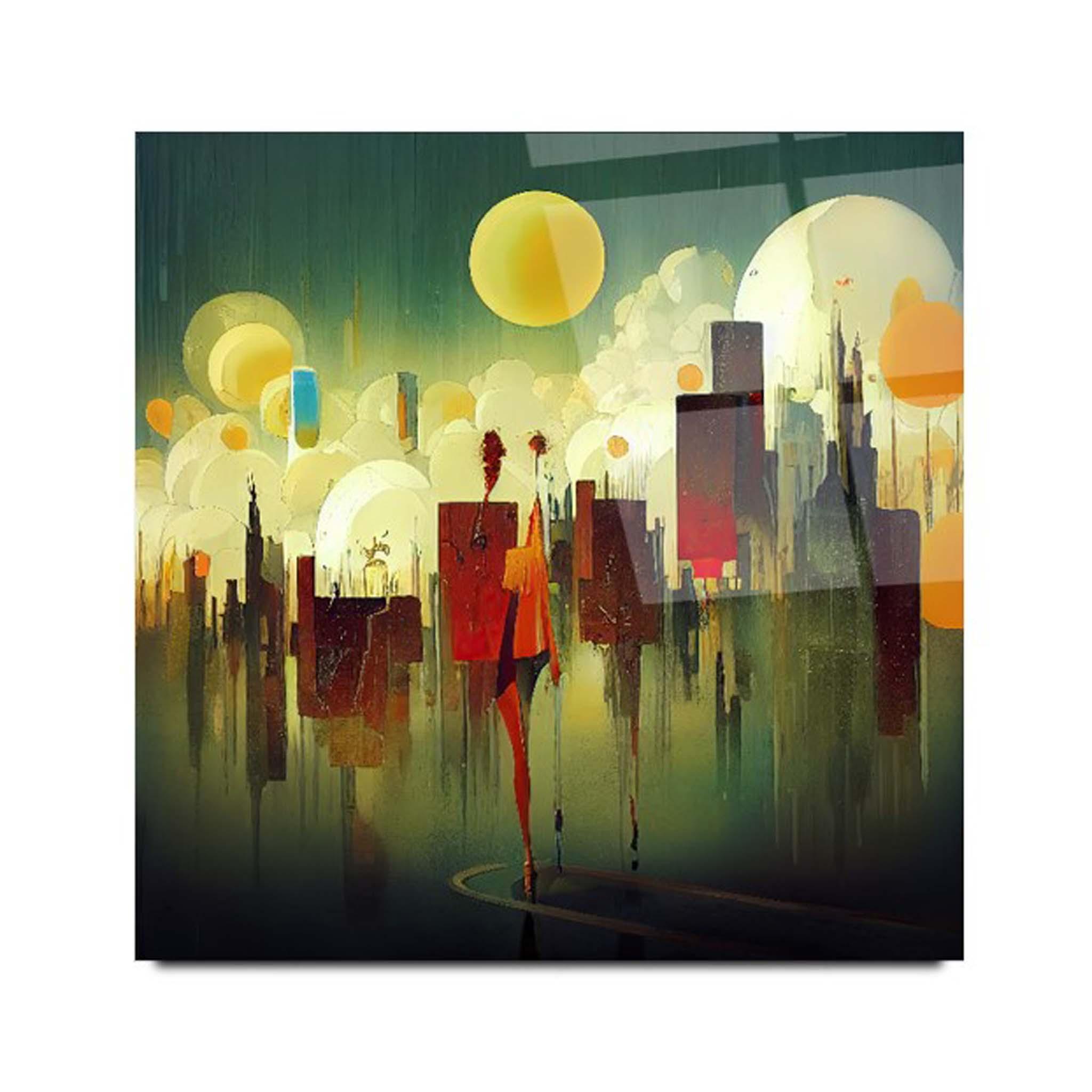 Abstract Colored Glass Wall Art - Artchi