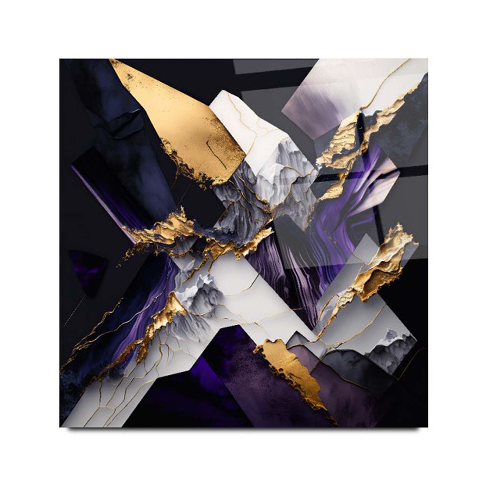Abstract Glass Wall Art 5 - Artchi