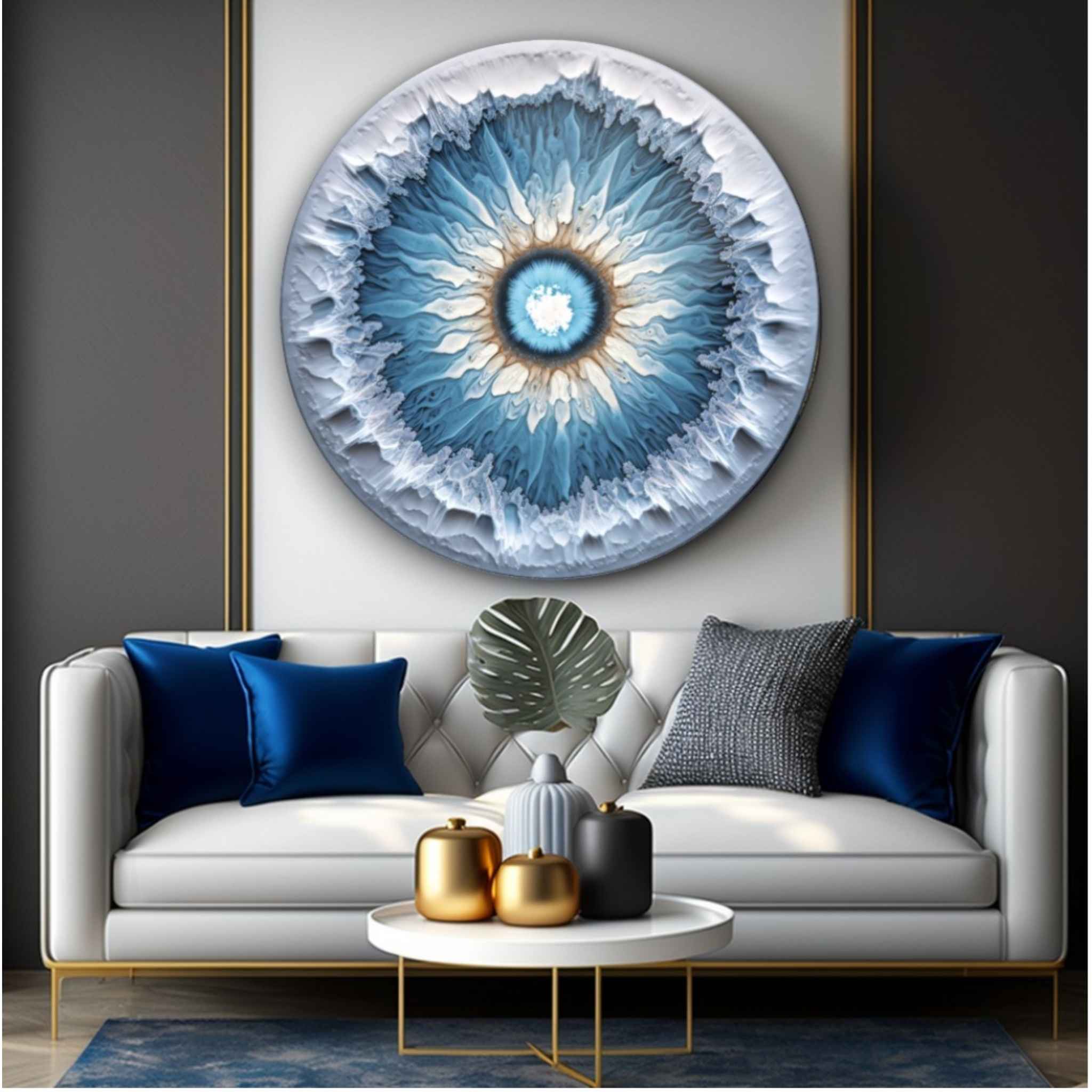 Blue Eyes Glass Wall Art