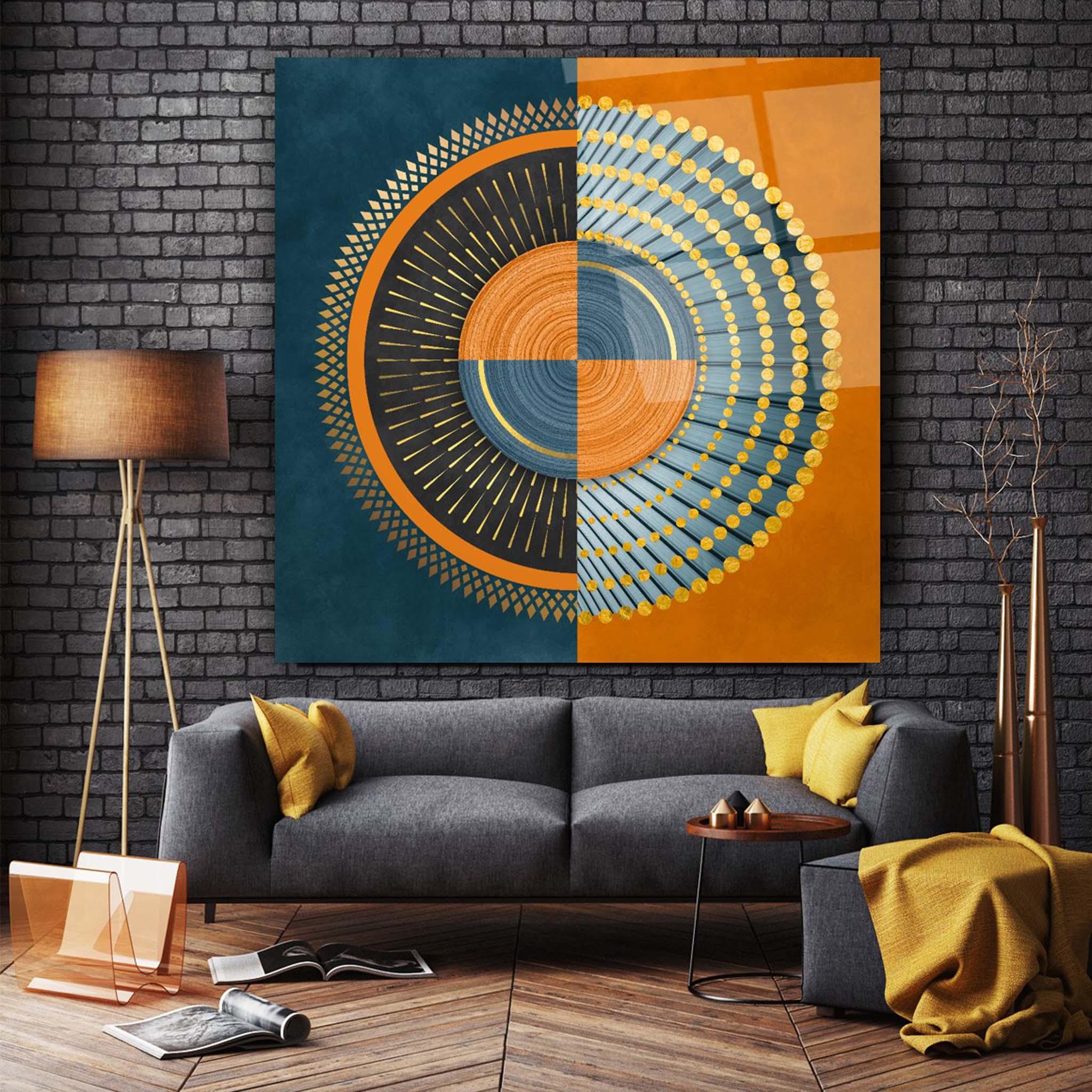 Abstract Glass Wall Art 15 - Artchi