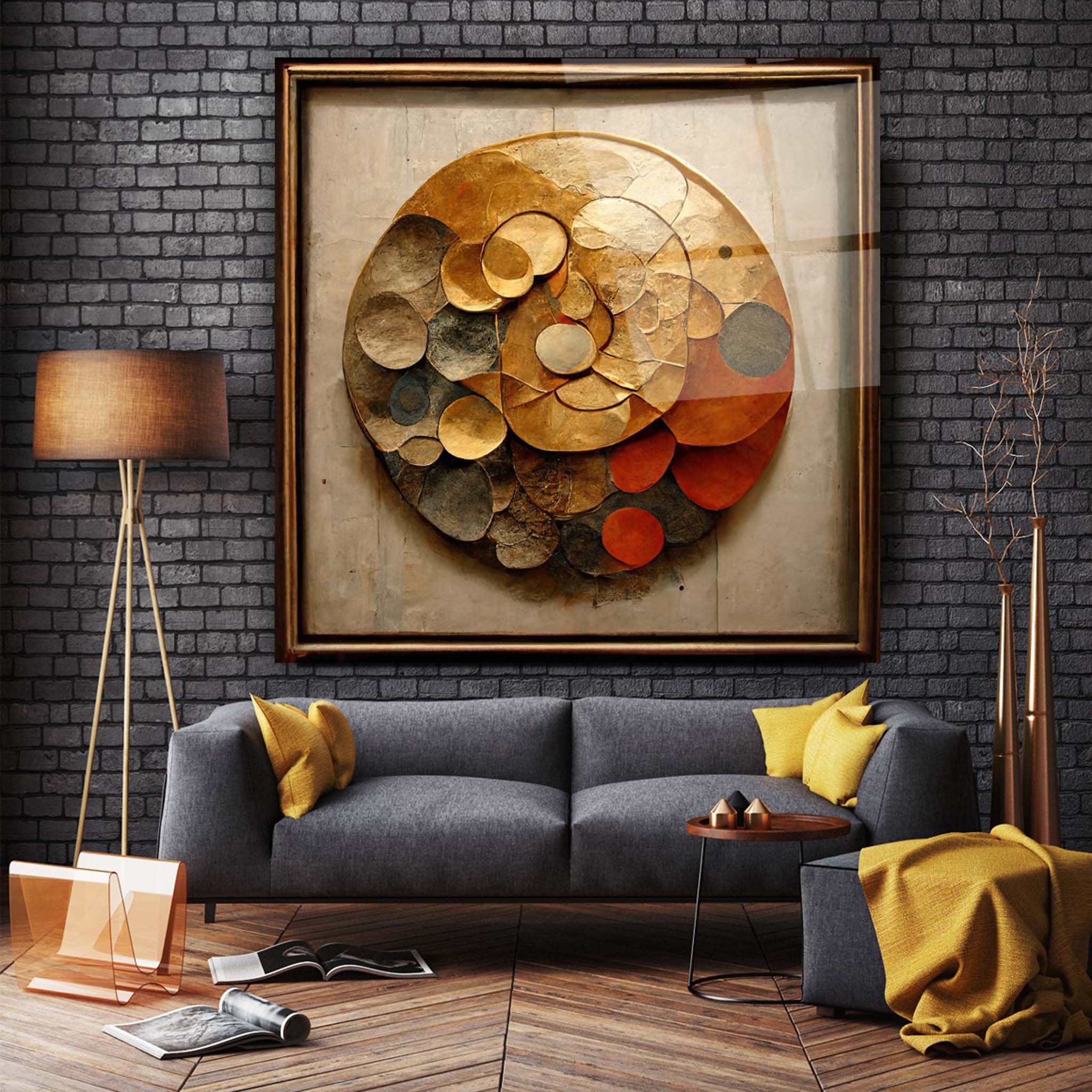 Abstract Glass Wall Art 10