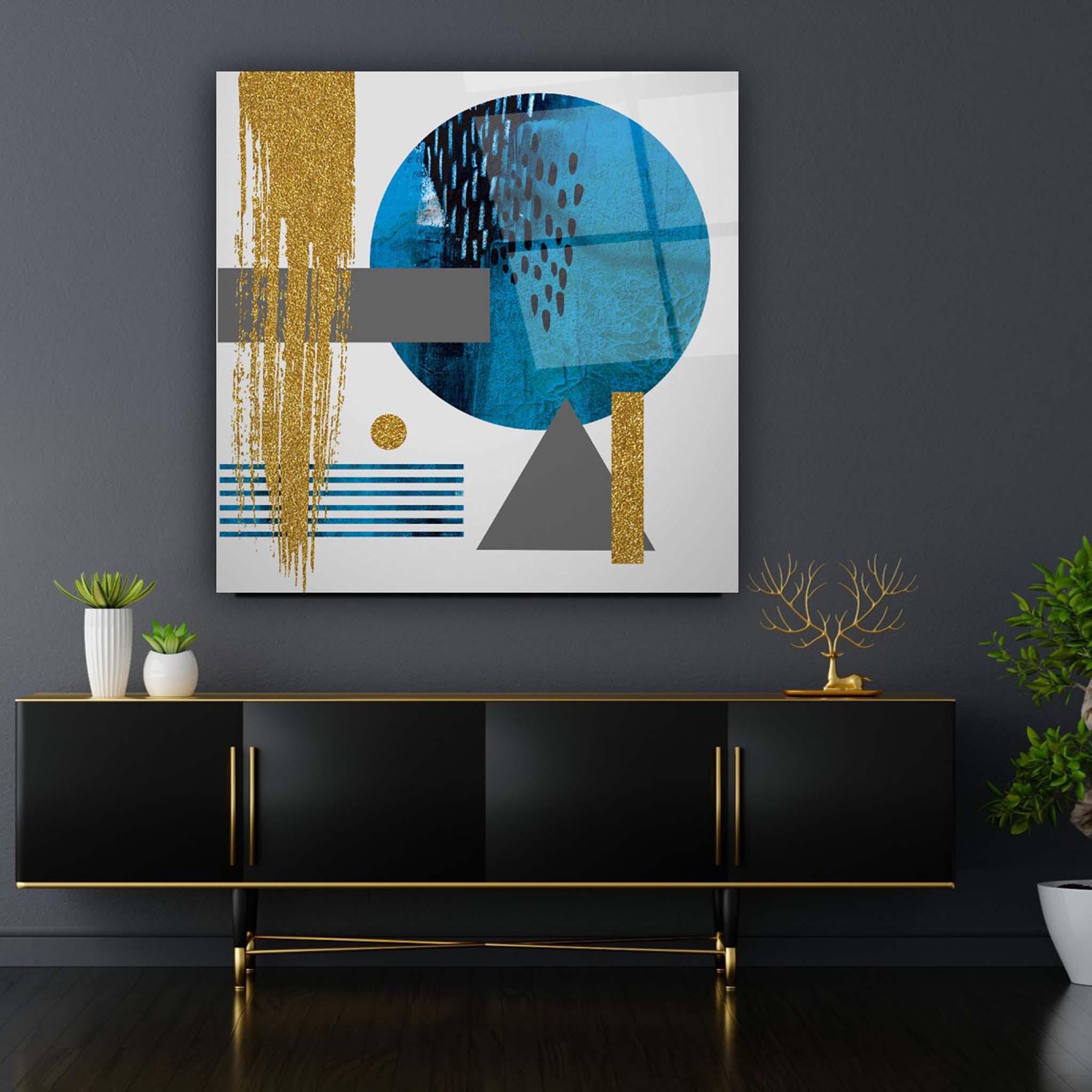 Abstract Glass Wall Art 13 - Artchi