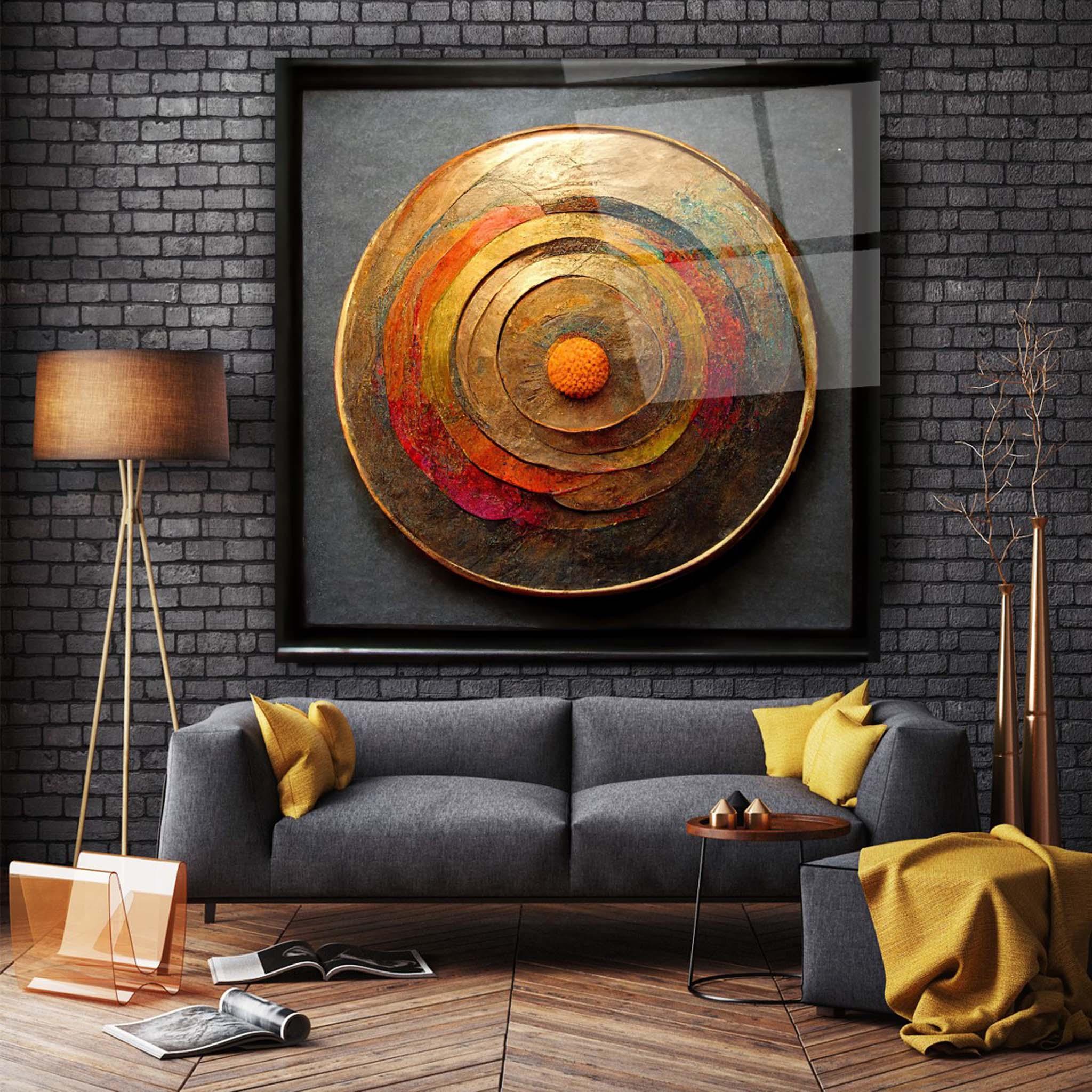 Abstract Glass Wall Art 9 - Artchi