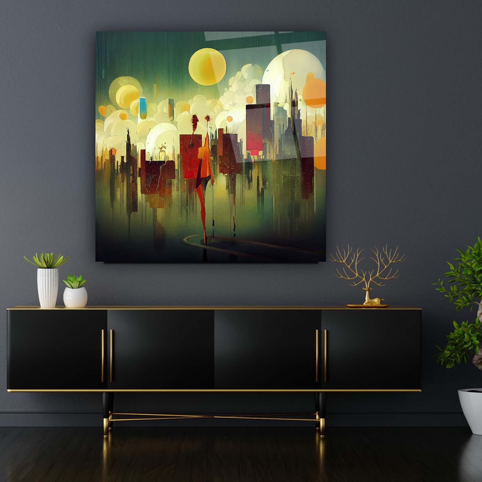 Abstract Colored Glass Wall Art - Artchi
