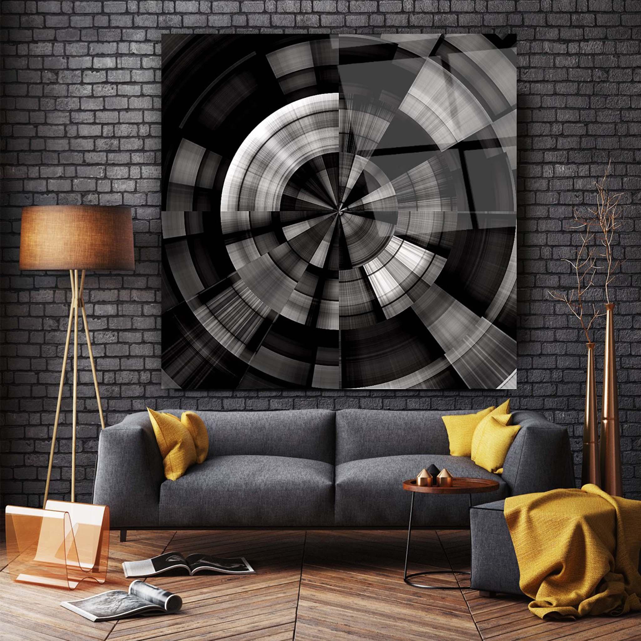 Abstract Glass Wall Art 17 - Artchi
