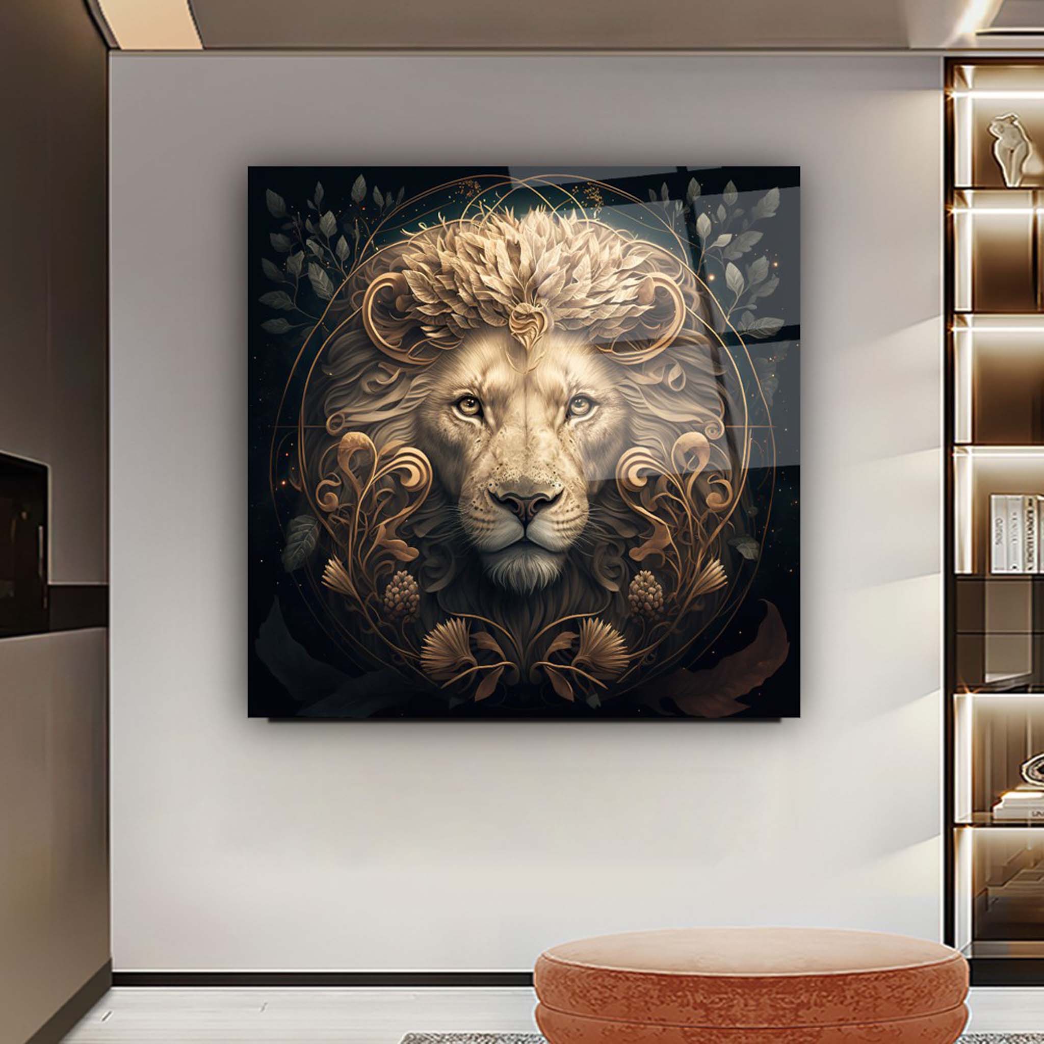 Lion painting
