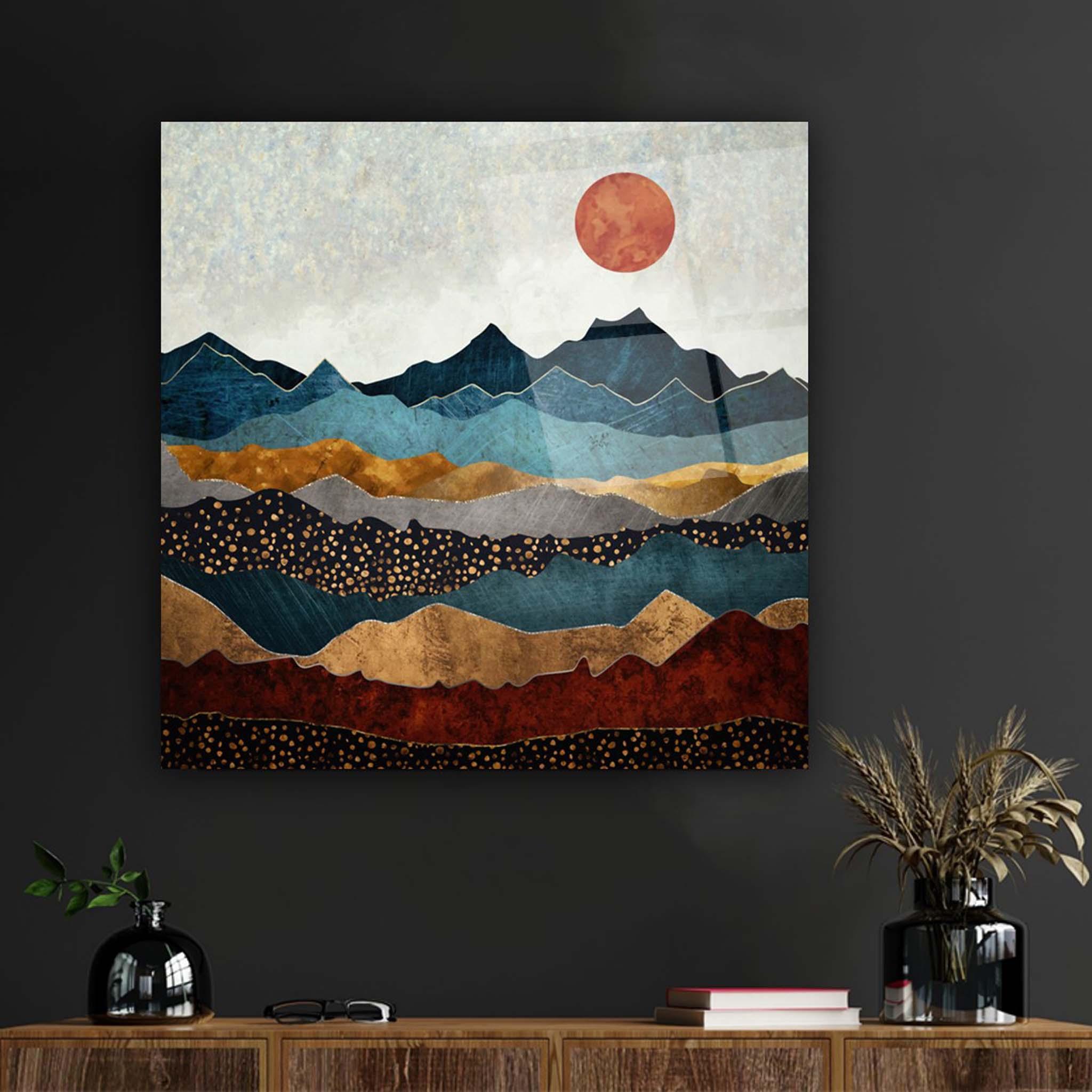 Abstract Colored Glass Wall Art 4 - Artchi