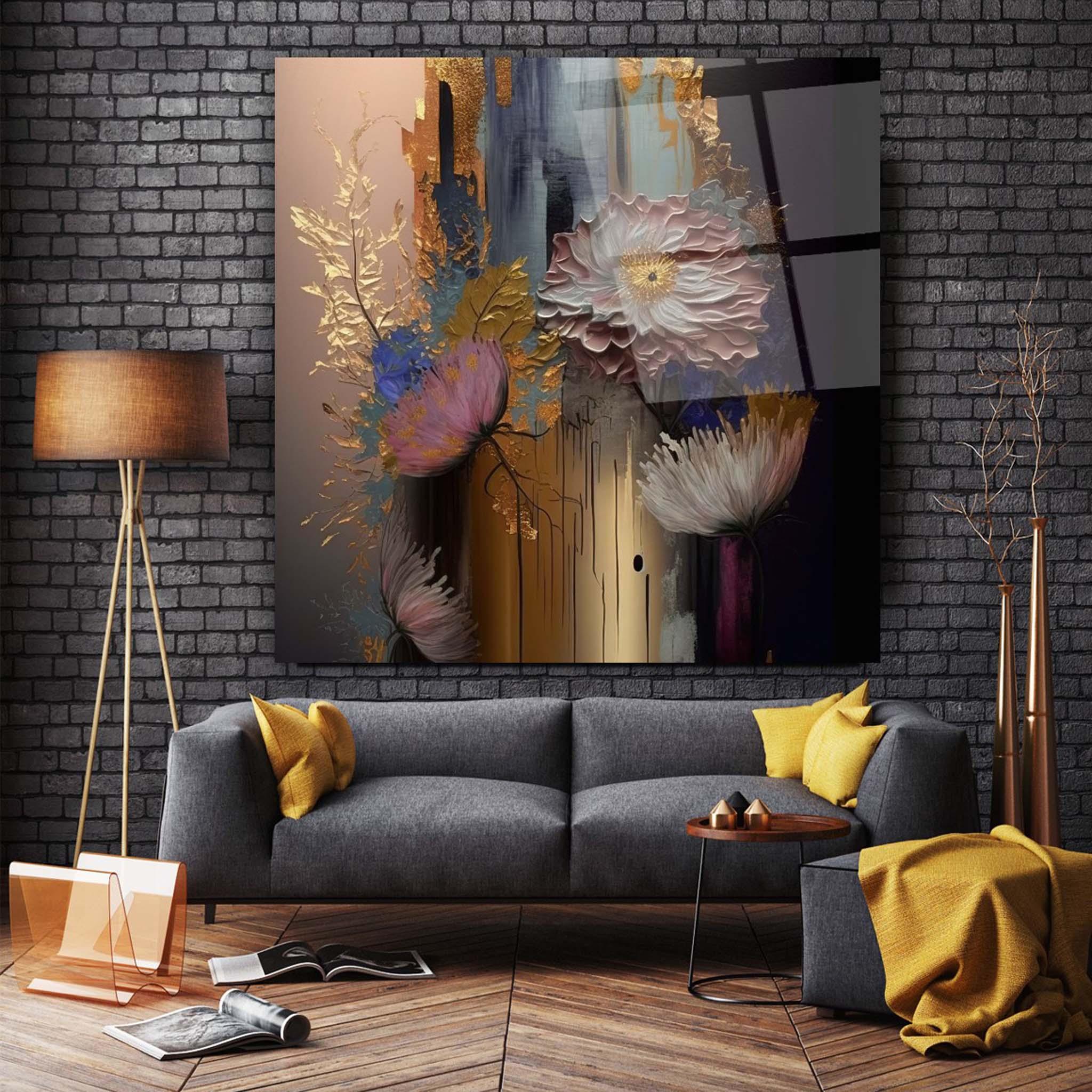 Abstract Glass Wall Art 2 - Artchi