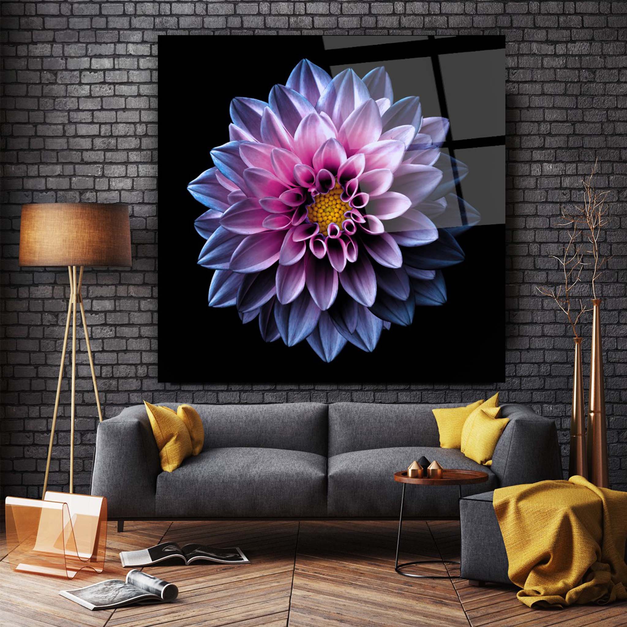 Flower Glass Wall Art 18