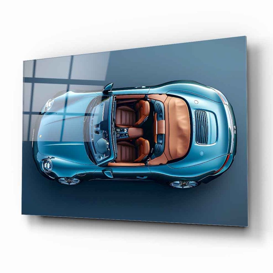 Luxury Sports Car Glass Wall Art