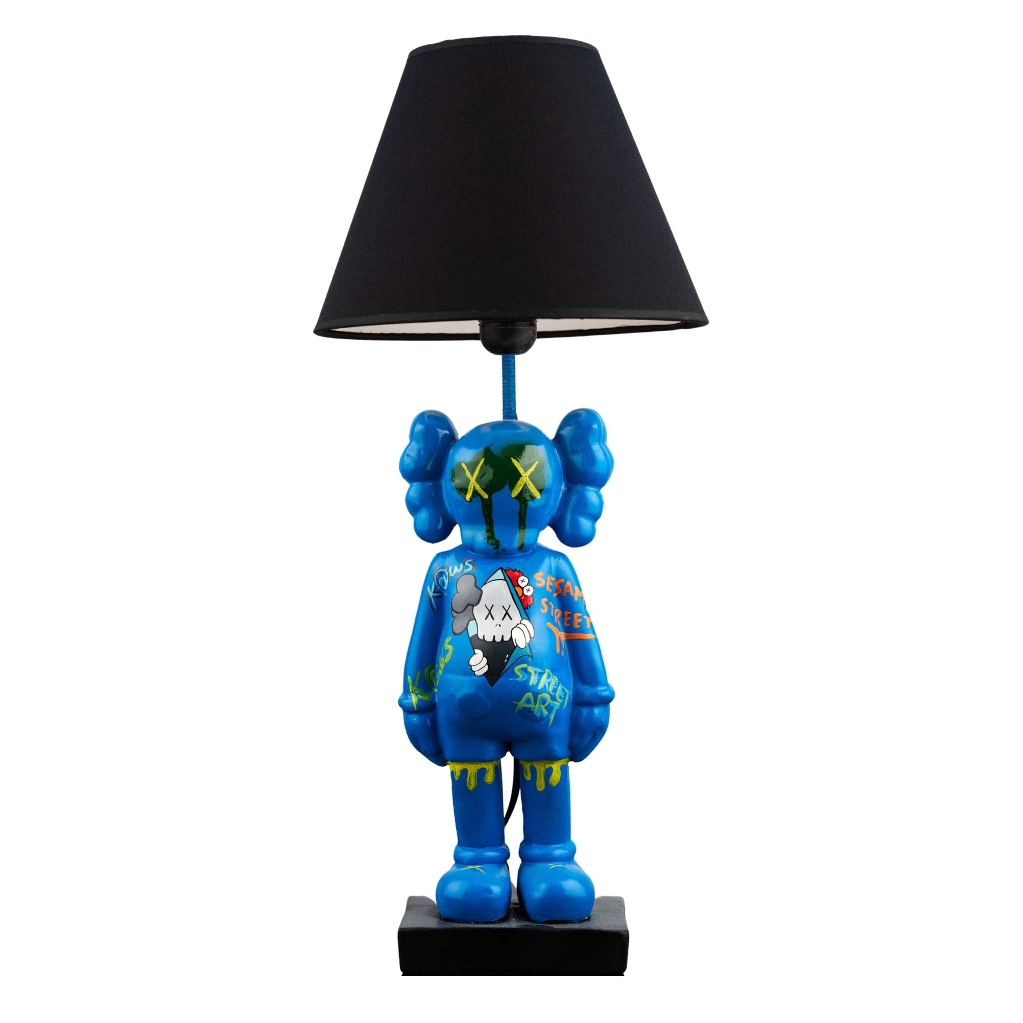 Illuminated Blue: The KAWS Sculpture with Lampshade