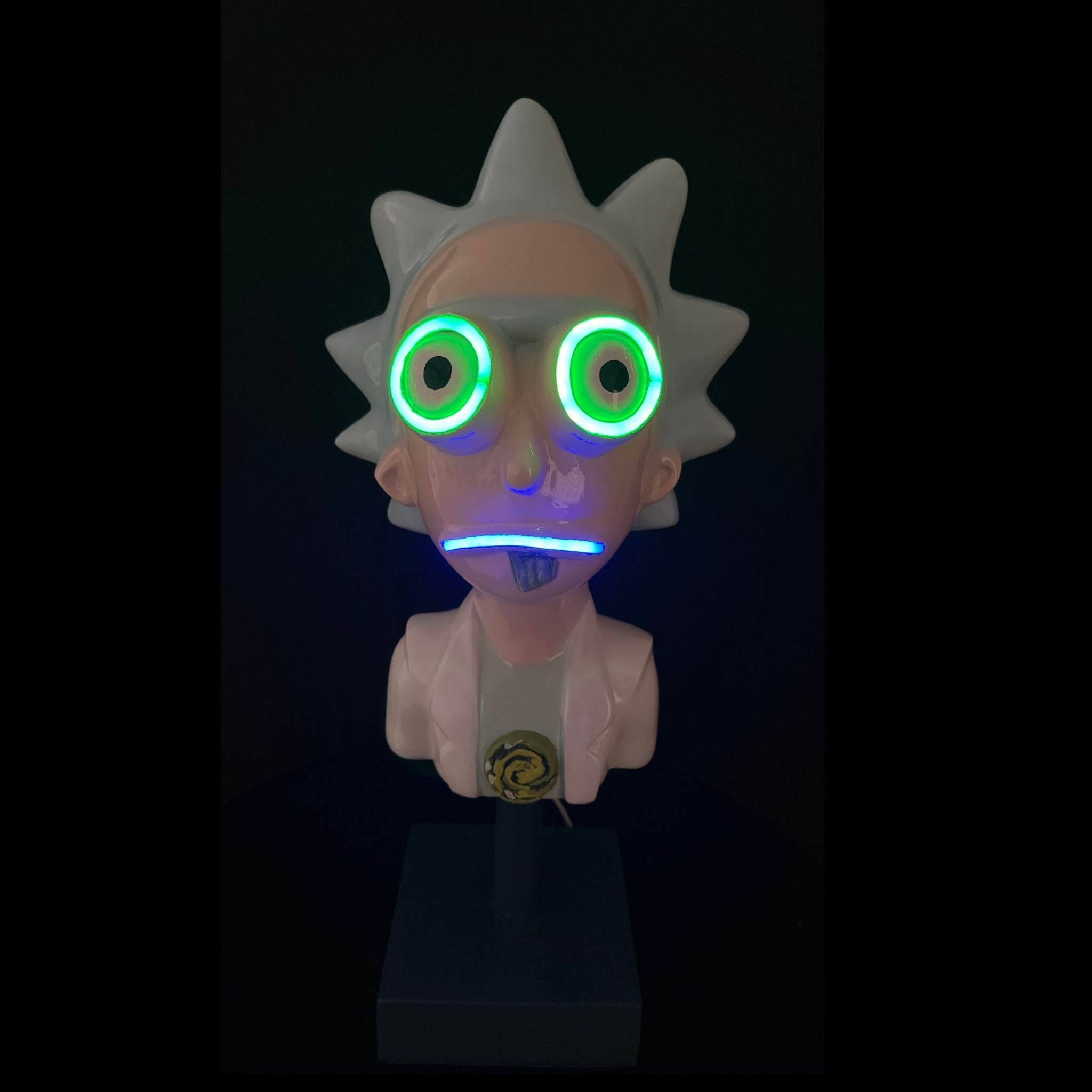 Neon Rick Sculpture