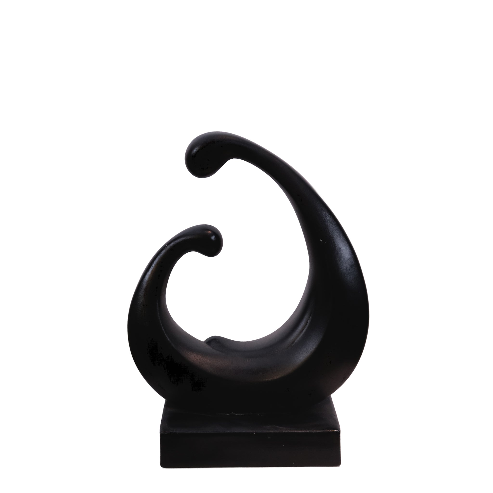 Black Abstract Curved