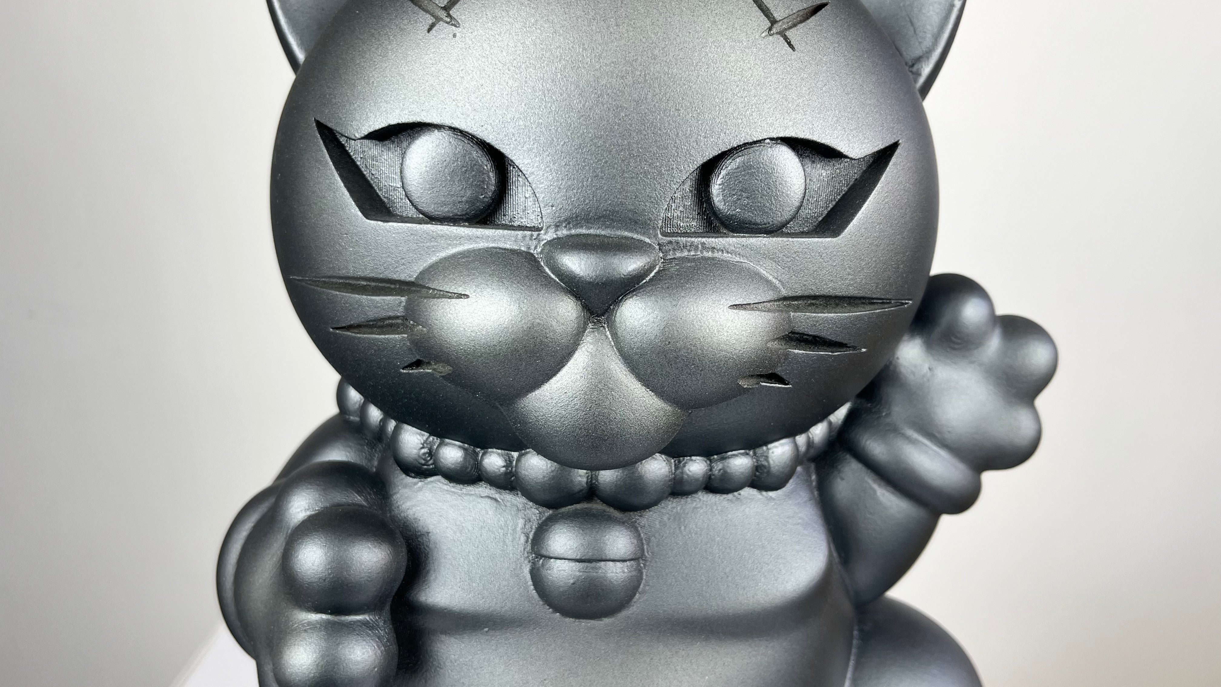 Silver Samurai Cat