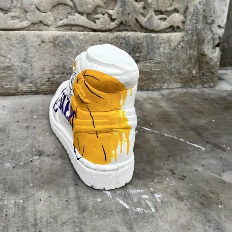 Lakers Design Basketball Shoes Sculpture