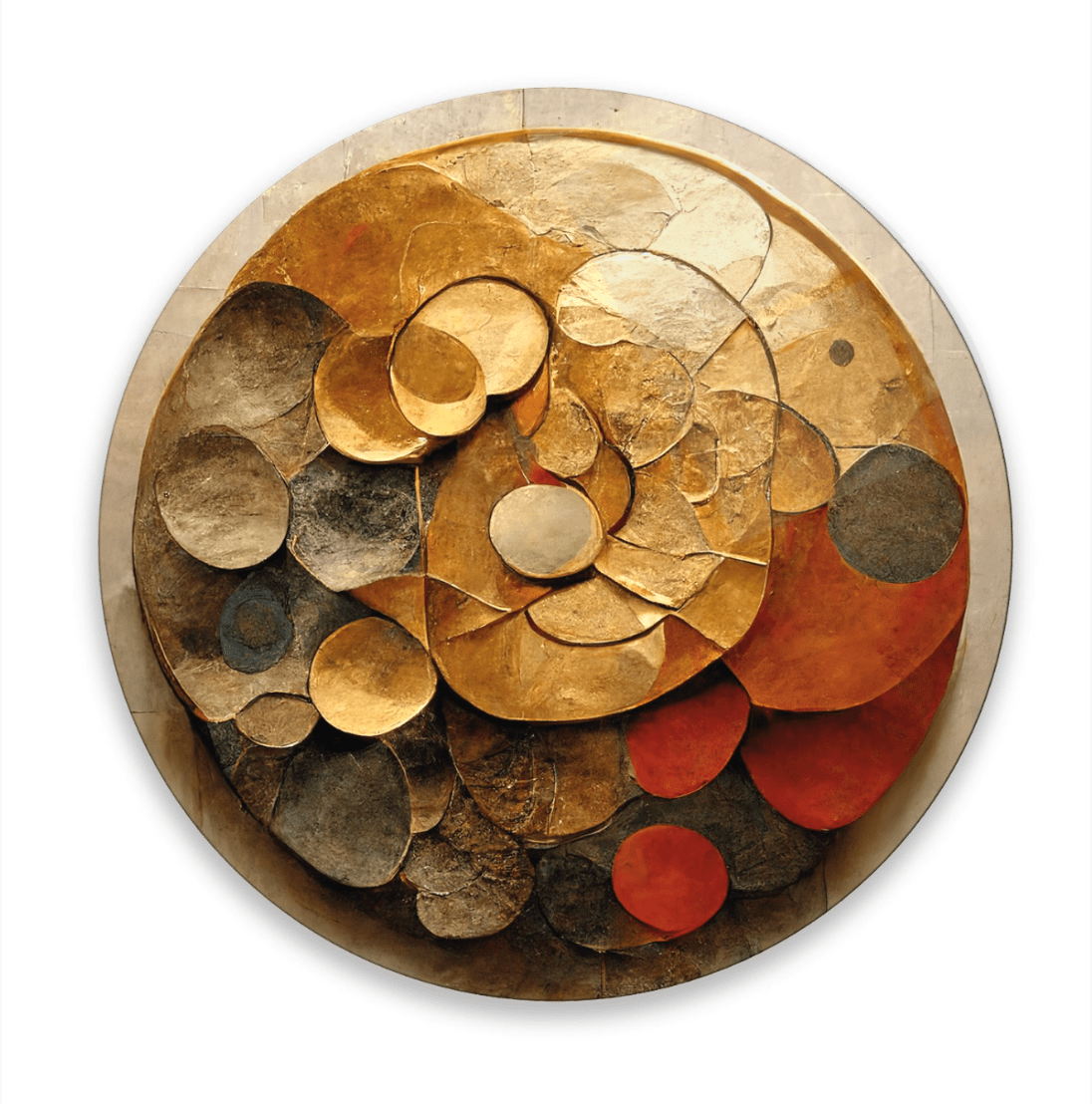 Colourful Wall Decor Rounded Glass Wall Art