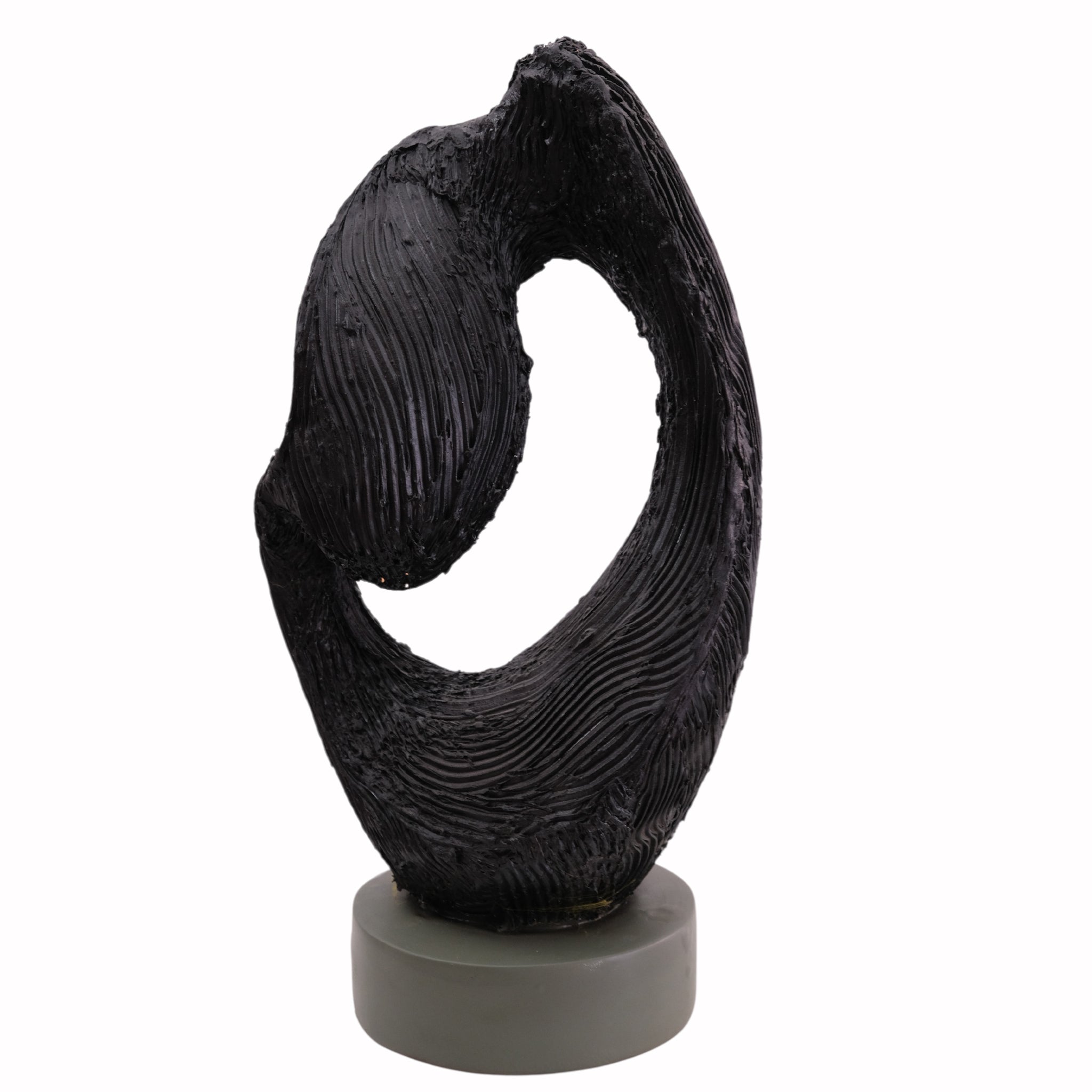 Textured Black Abstract