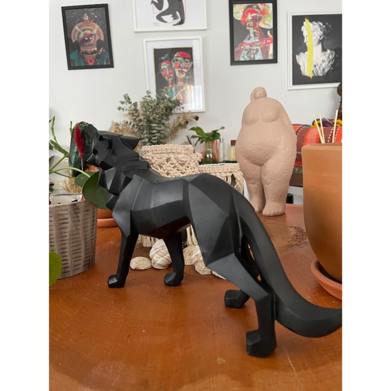 Black Dog Sculpture