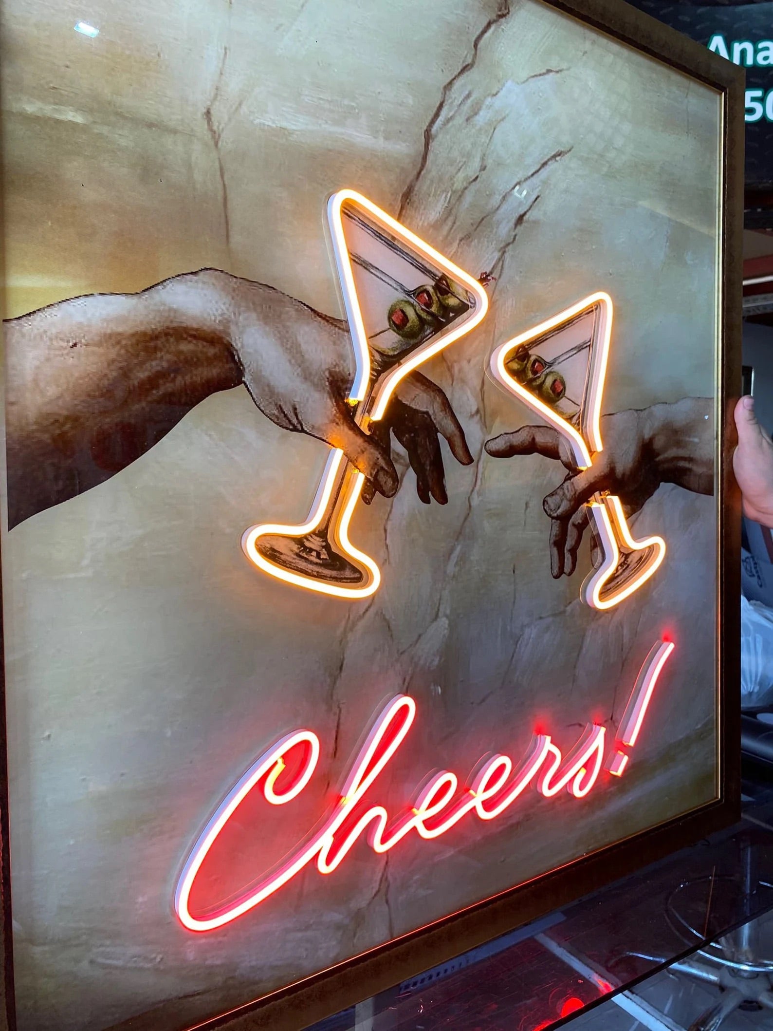 Cheers Neon Art Sign
