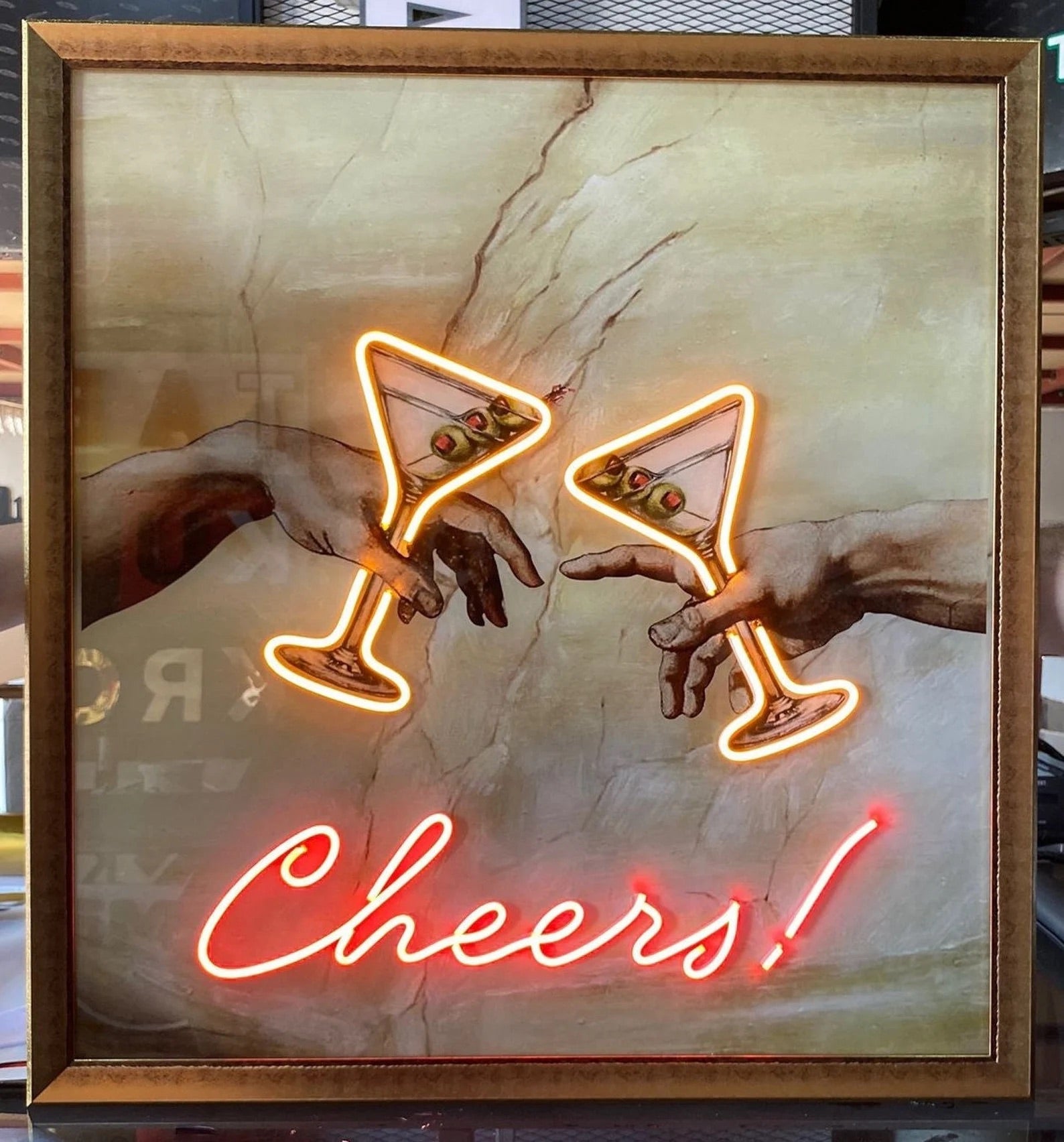 Cheers Neon Art Sign