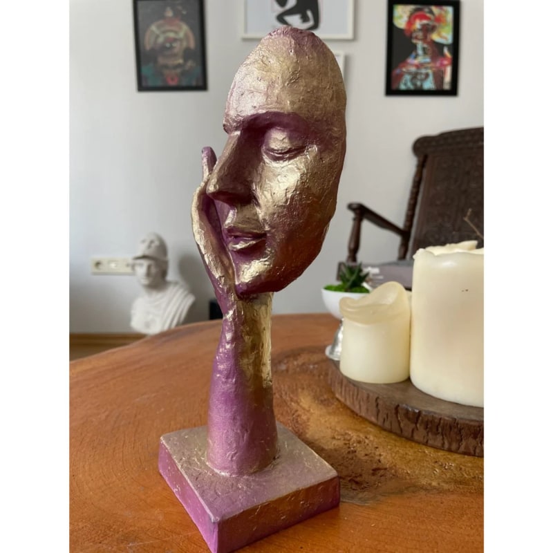 Mask Coloured Sculpture