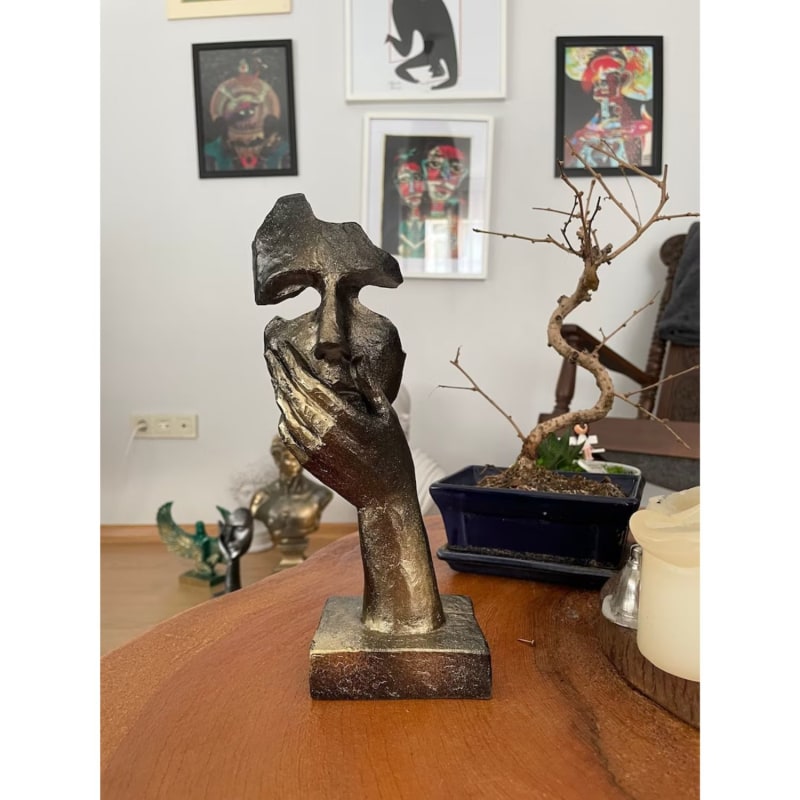 Surprised Designed Mask Sculpture