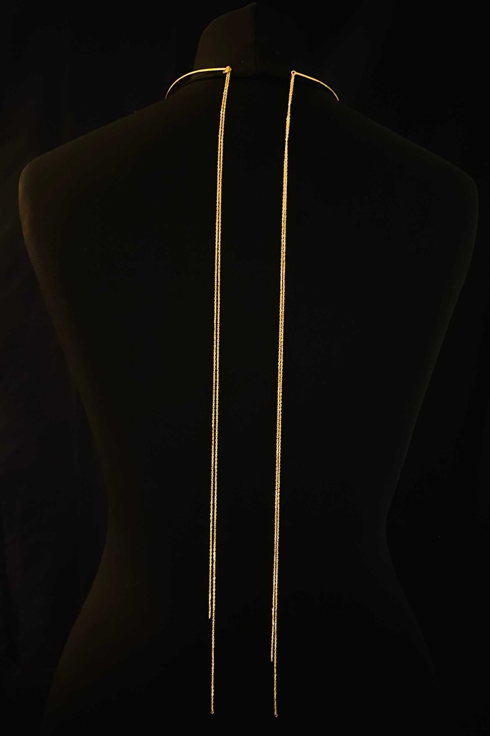 Choker Necklace Back Chain