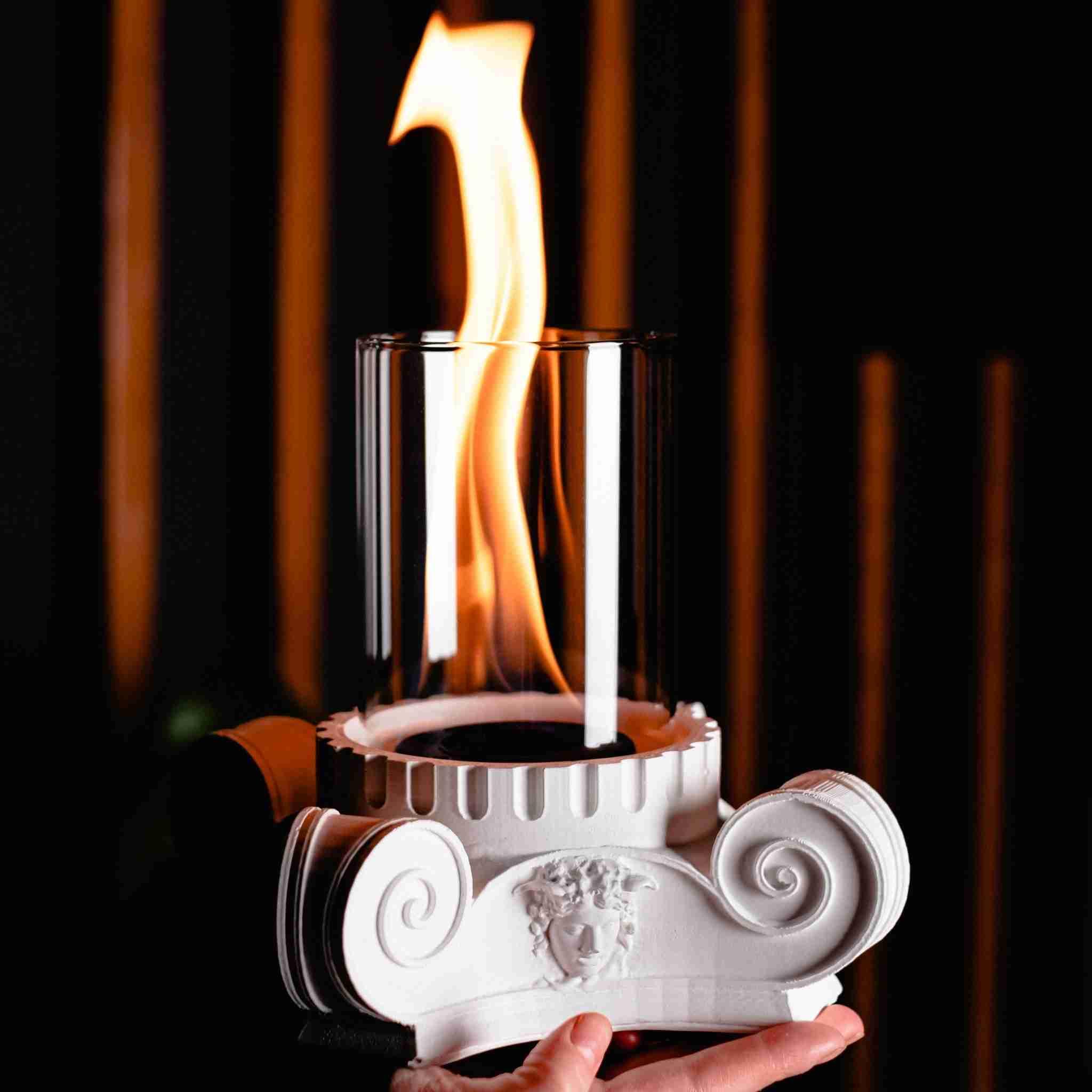 Ancient Column Bioethanol Fireplace - Artchi