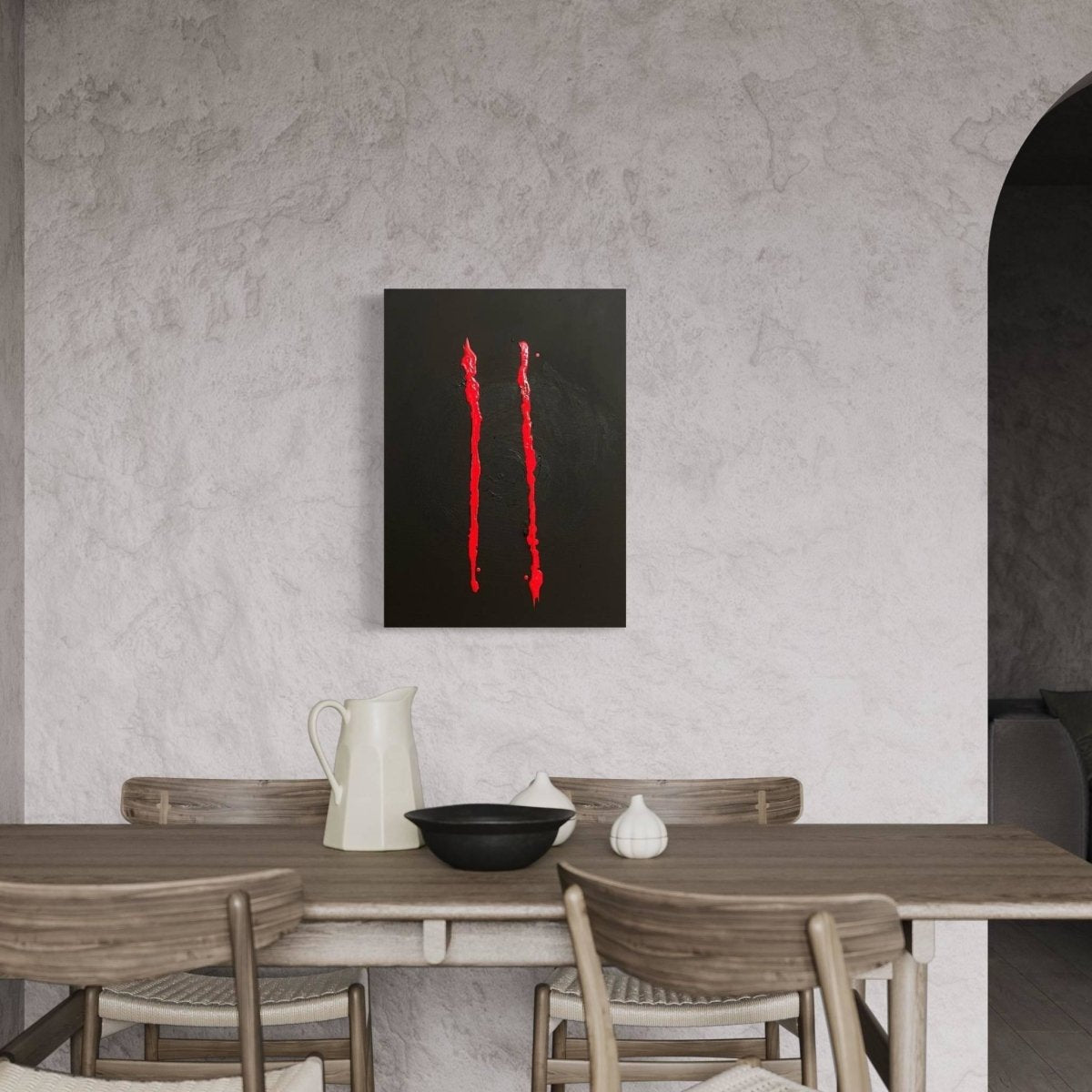 Existence and Live Original Painting on Canvas - Artchi