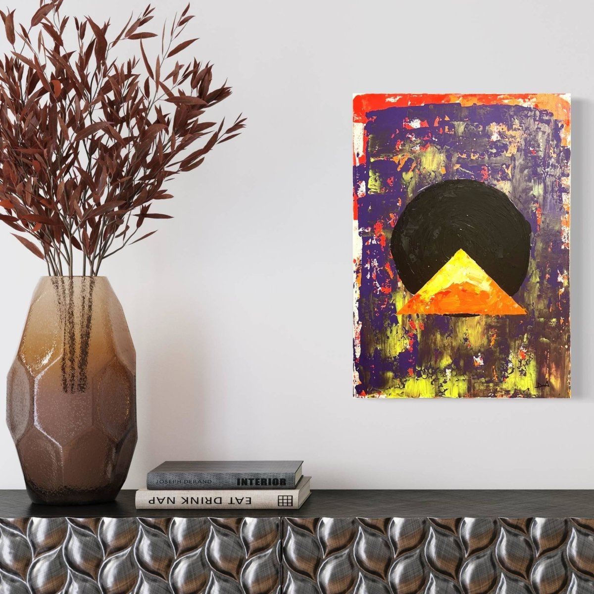 In the End, Everything Comes Back Original Painting on Canvas - Artchi
