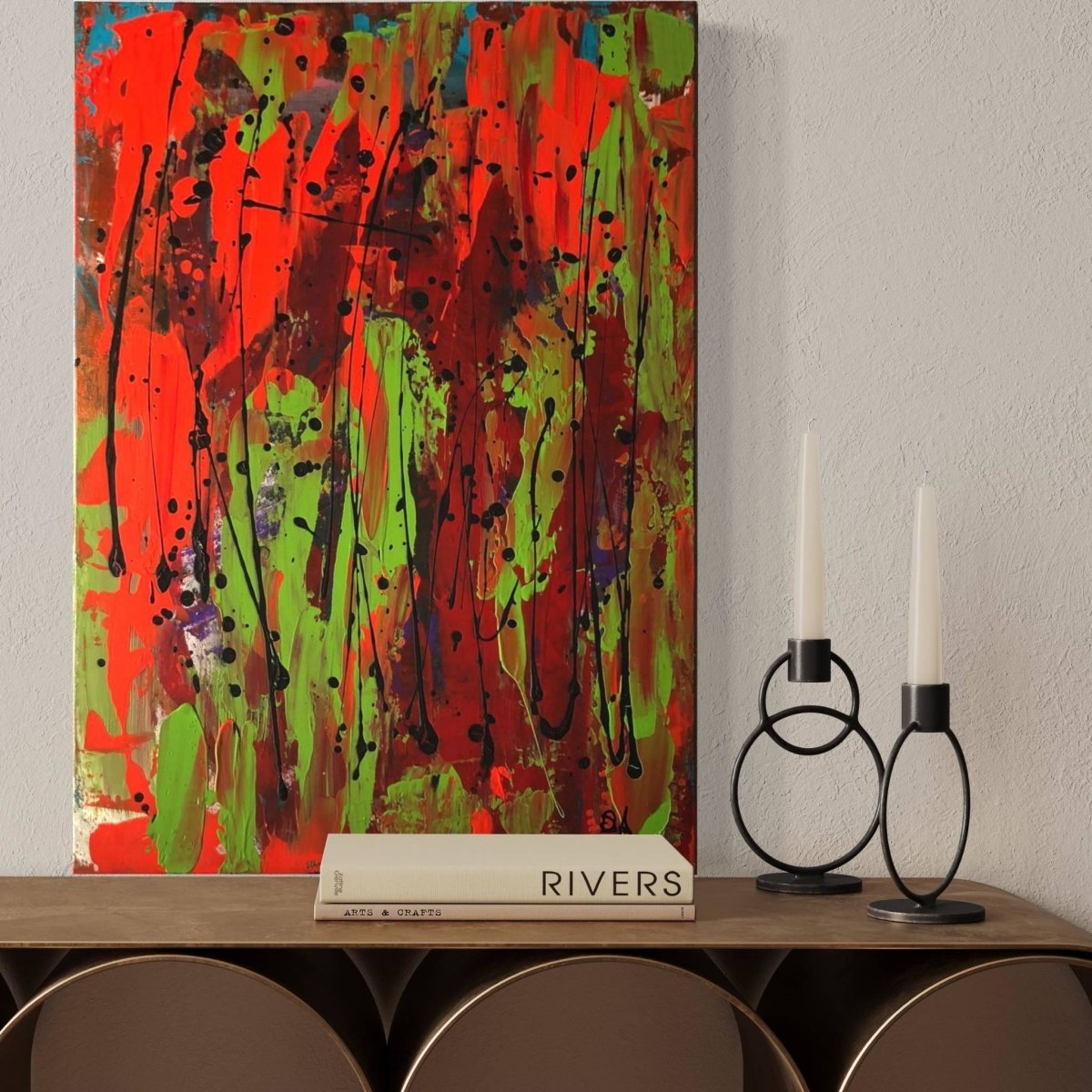 Nature and Blood Original Painting on Canvas - Artchi